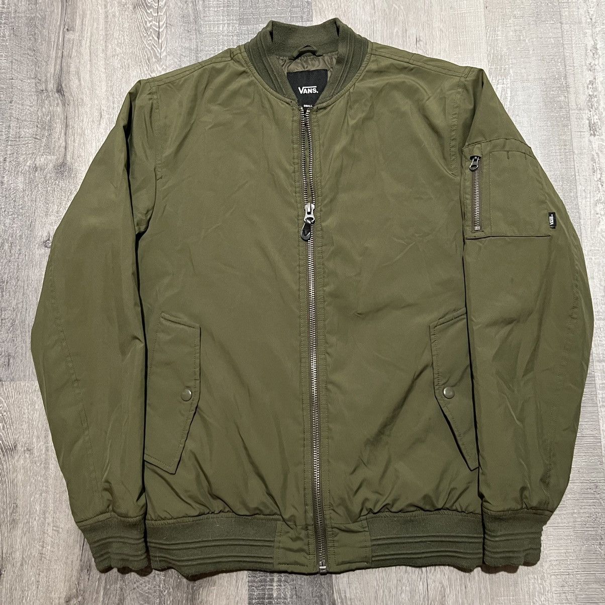 Vans army green jacket sales
