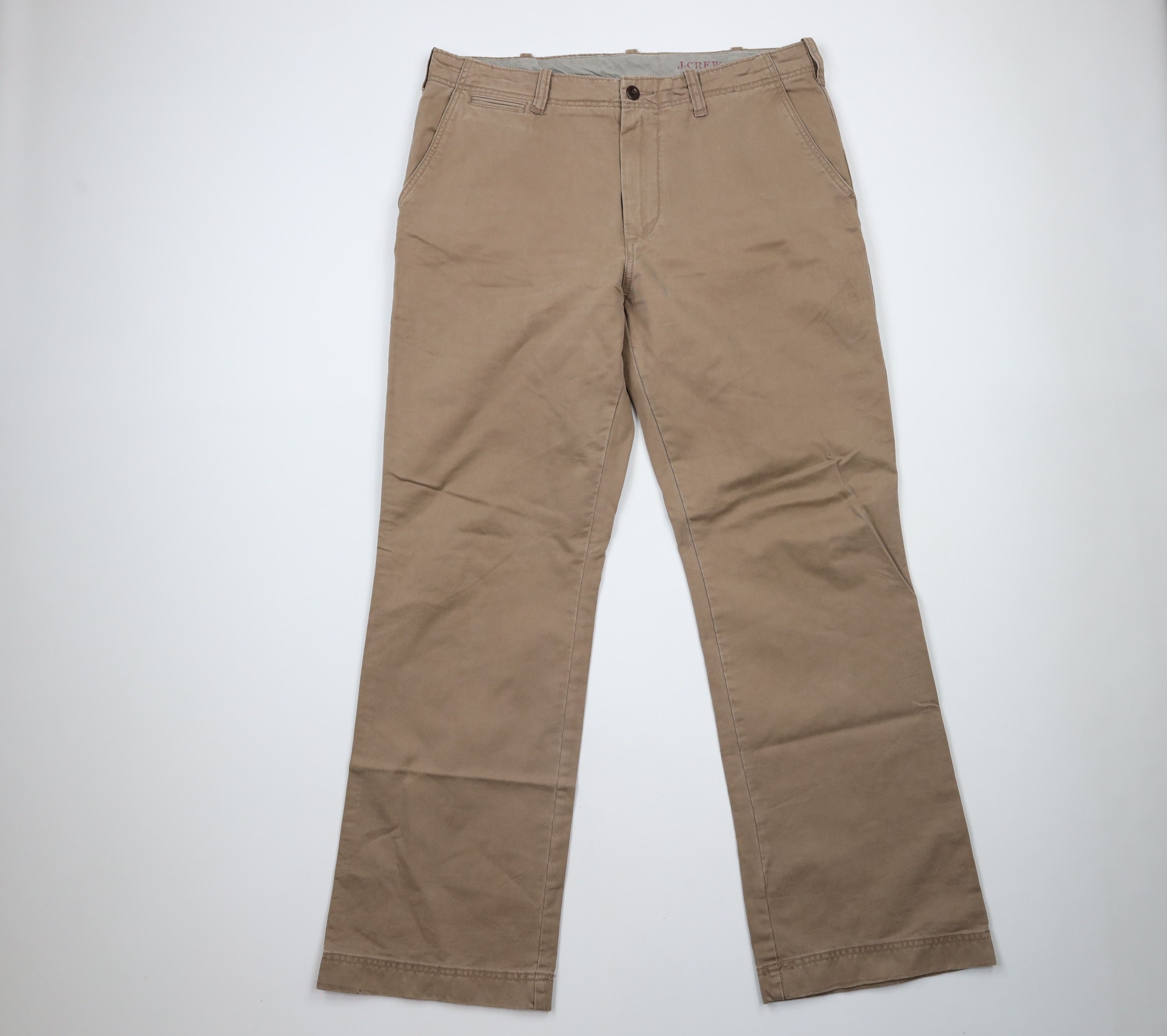 J.Crew × Vintage Vintage J Crew Bootcut Wide Leg Chino Pants Brown Cotton Size US 36 / EU 52 - 1 Thumbnail