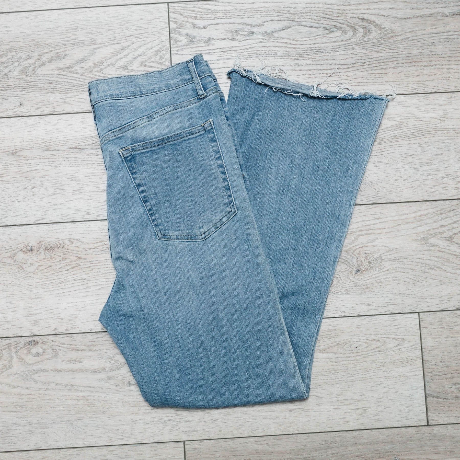 Frame Awesome Frame Vintage Wash Boot Cut Raw Hem Denim Jeans Size US 32 / EU 48 - 8 Thumbnail