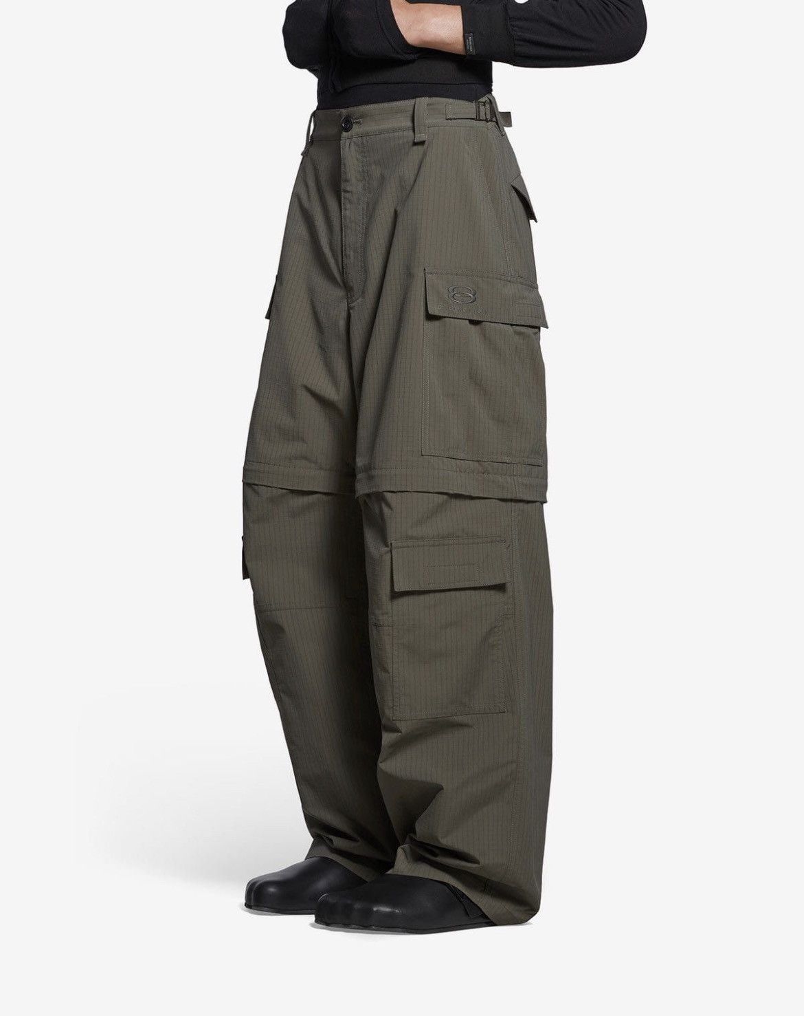 Balenciaga - Green Unity Sports Icon Light Cargo Trousers Size US 30 / EU 46 - 4 Thumbnail