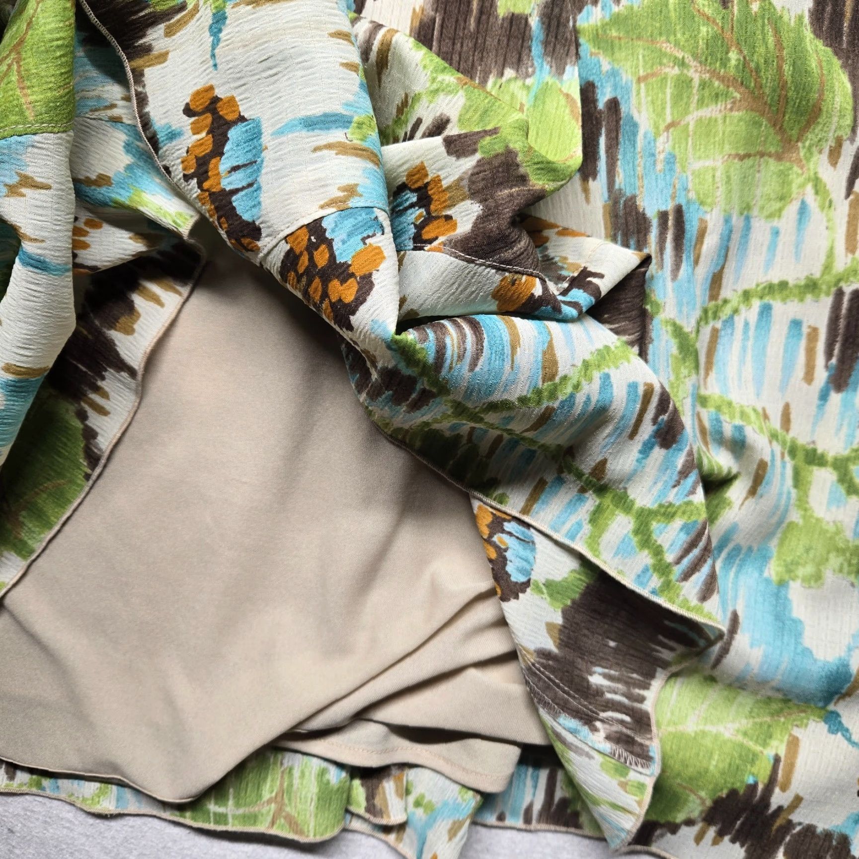 Vintage RQT Skirt Abstract Floral A-line Pleat Womens Size 18 Grunge Boho Size 40" / US 18 - 5 Thumbnail