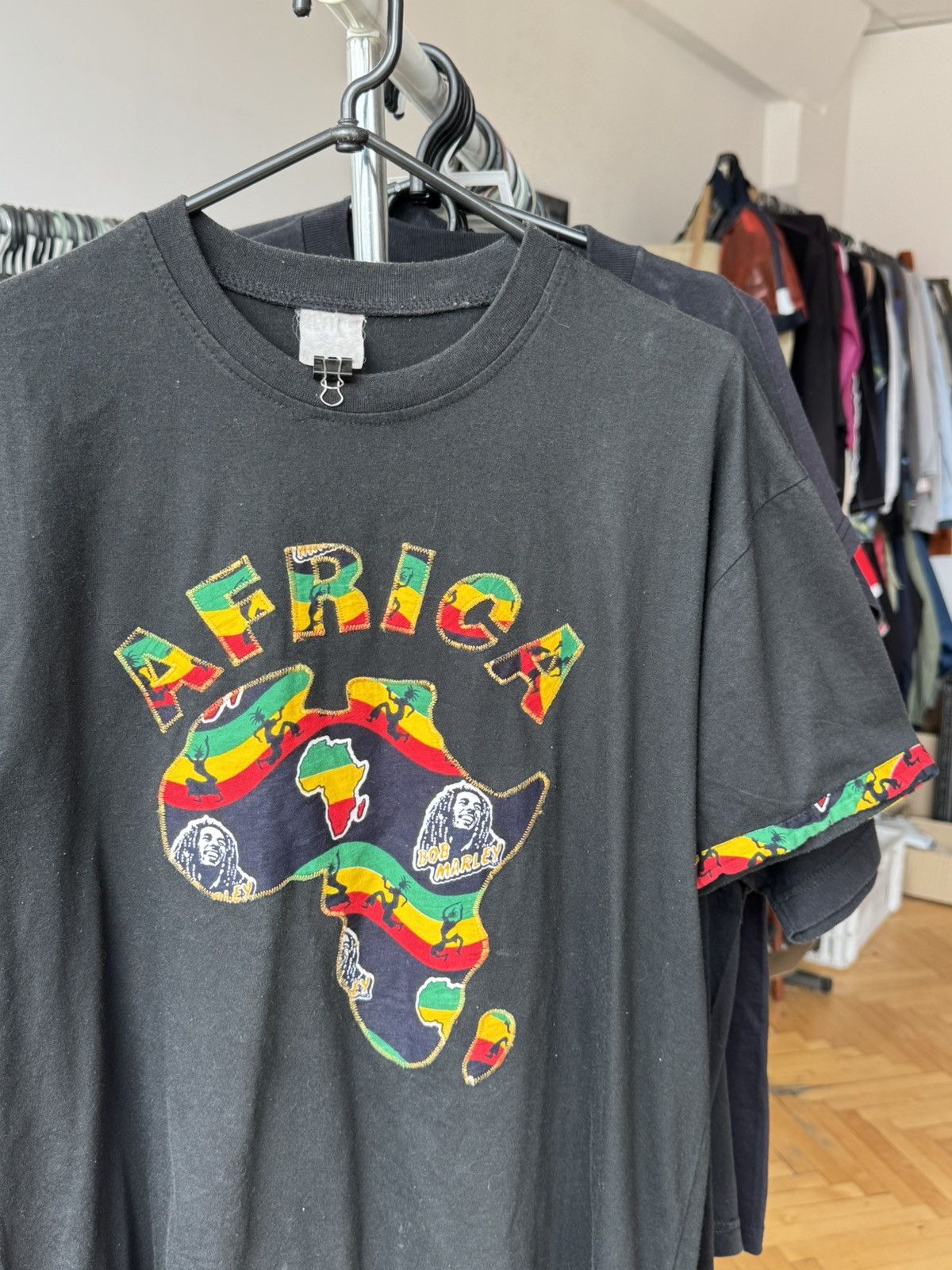 Bob Marley Vintage 90s Bob Marley Rasta Africa T-shirt Size US L / EU 52-54 / 3 - 2 Thumbnail
