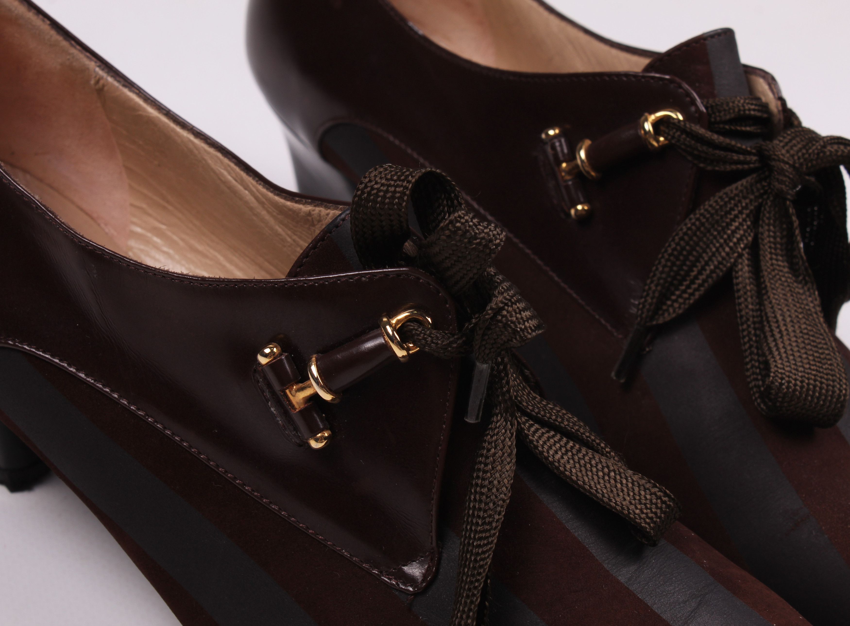Bally × Vintage Vintage Bally 70's Striped Hells Pumps Size US 6.5 / IT 36.5 - 4 Thumbnail