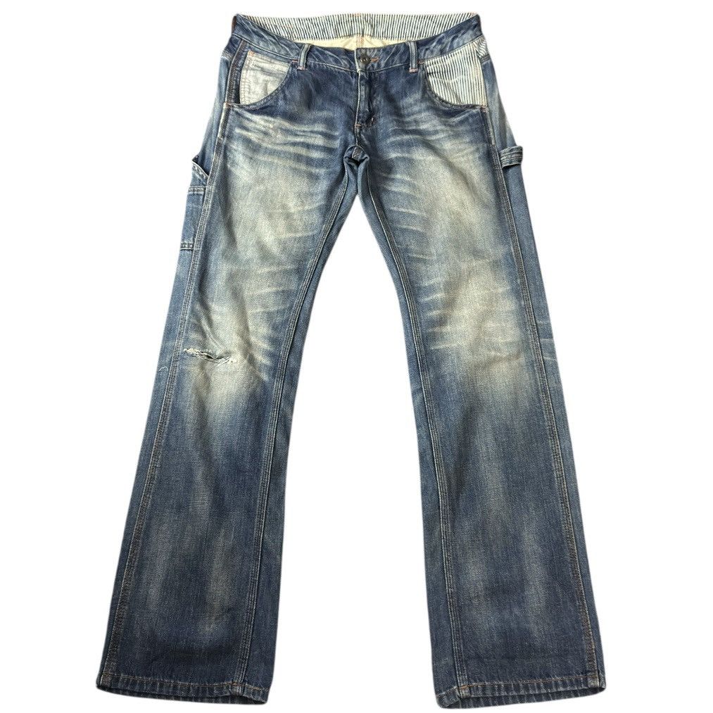 14th Addiction Japanese Vintage 90s HR Market Dungaree Pants Streetwear Size US 32 / EU 48 - 2 Thumbnail