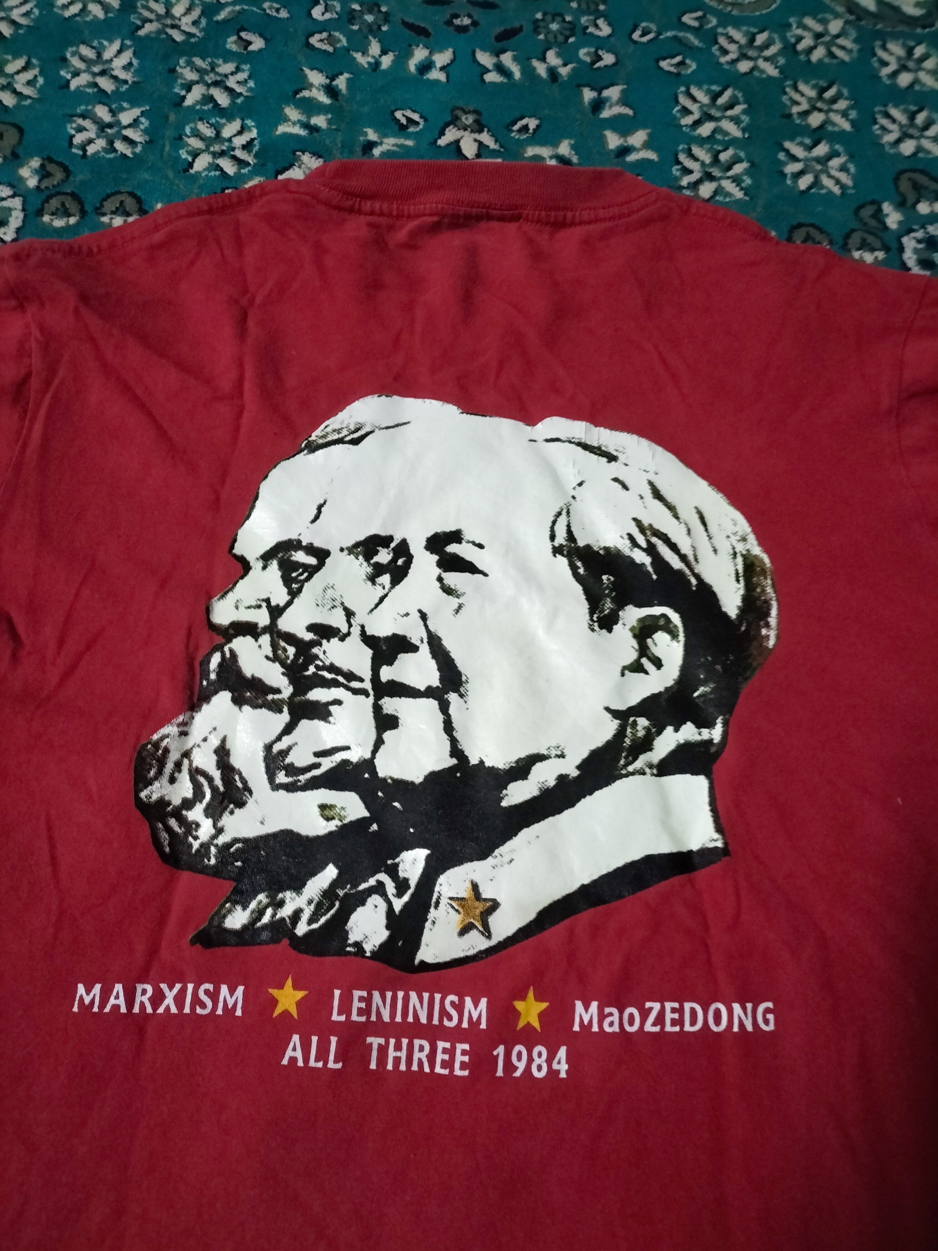 Rap Tees × Vintage Vintage 90s Lenin Marxism-Leninism Single Stitch Size US M / EU 48-50 / 2 - 1 Thumbnail