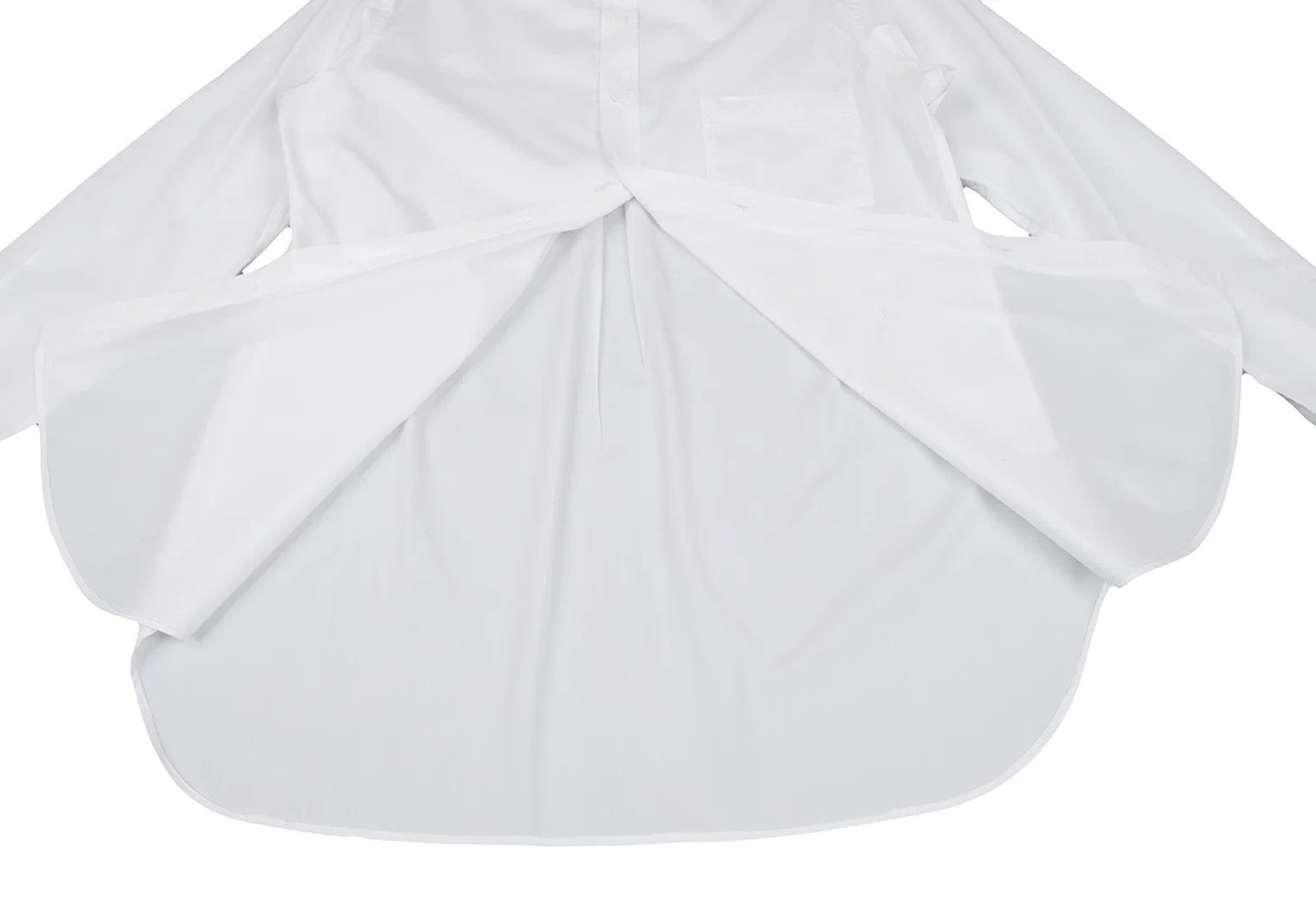 Yohji Yamamoto Yohji Yamamoto Layered Cotton Long Sleeve Shirt Size US S / EU 44-46 / 1 - 11 Thumbnail