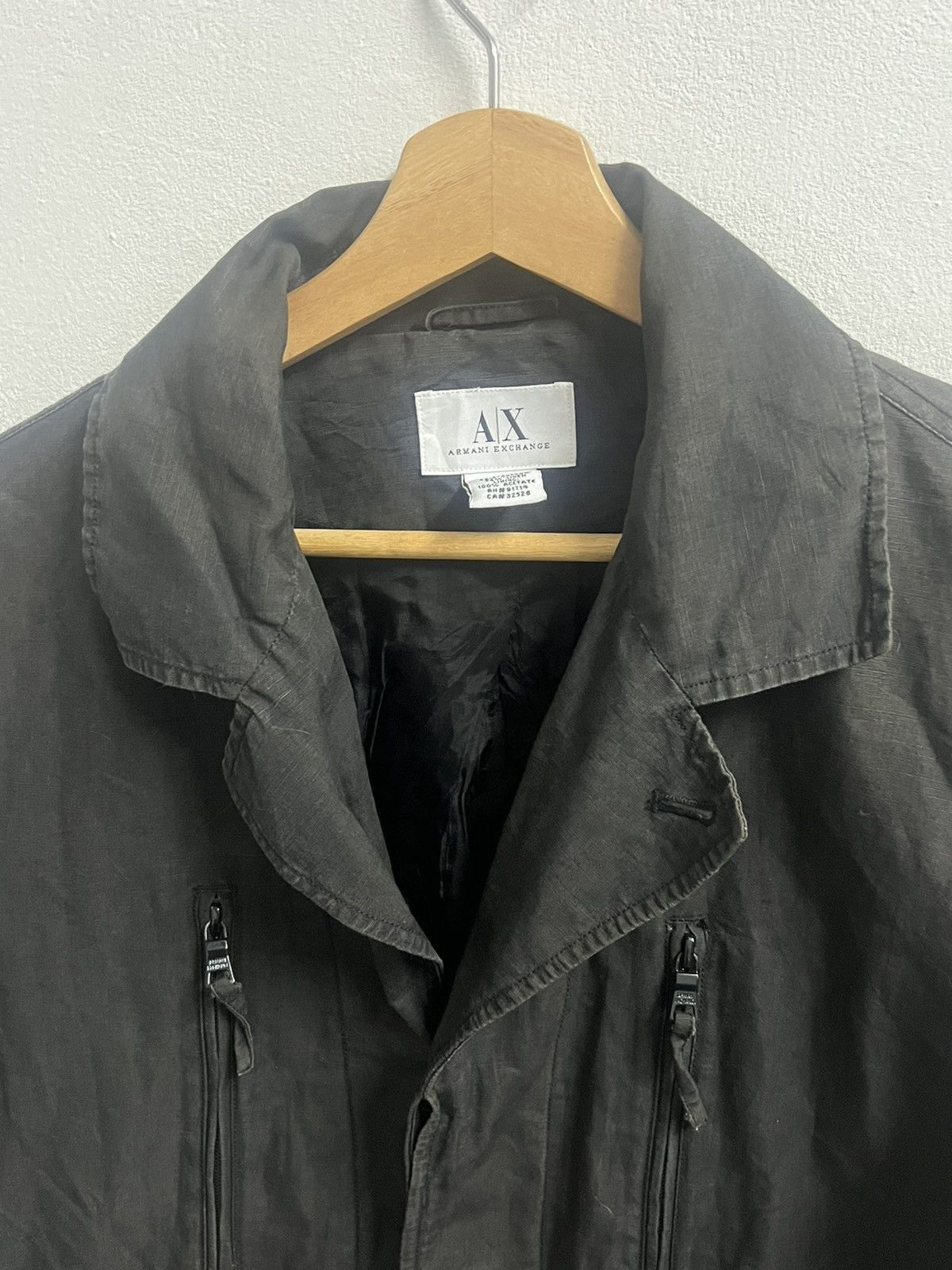 Armani Exchange × Vintage Armani Exchange jacket button up faded Size US M / EU 48-50 / 2 - 2 Thumbnail