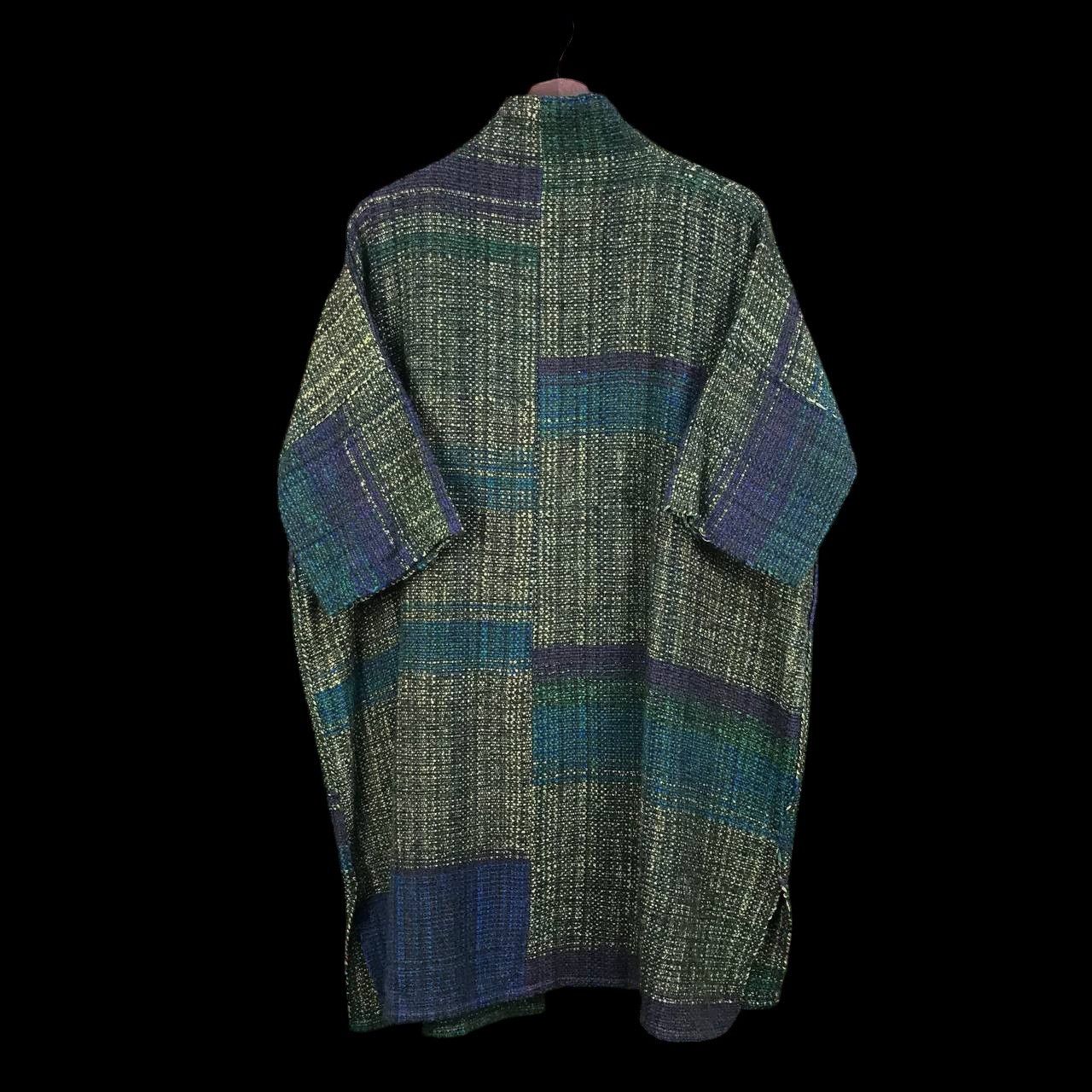Japanese Brand JAPANESE MINIMALIST BUTTONLESS TWEED COLORBLOCK SHORTSLEEVE Size US M / EU 48-50 / 2 - 9 Thumbnail
