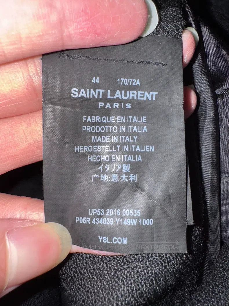 Saint Laurent Paris Saint Laurent Paris Wide-leg trousers with large darts Size US 28 / EU 44 - 8 Thumbnail