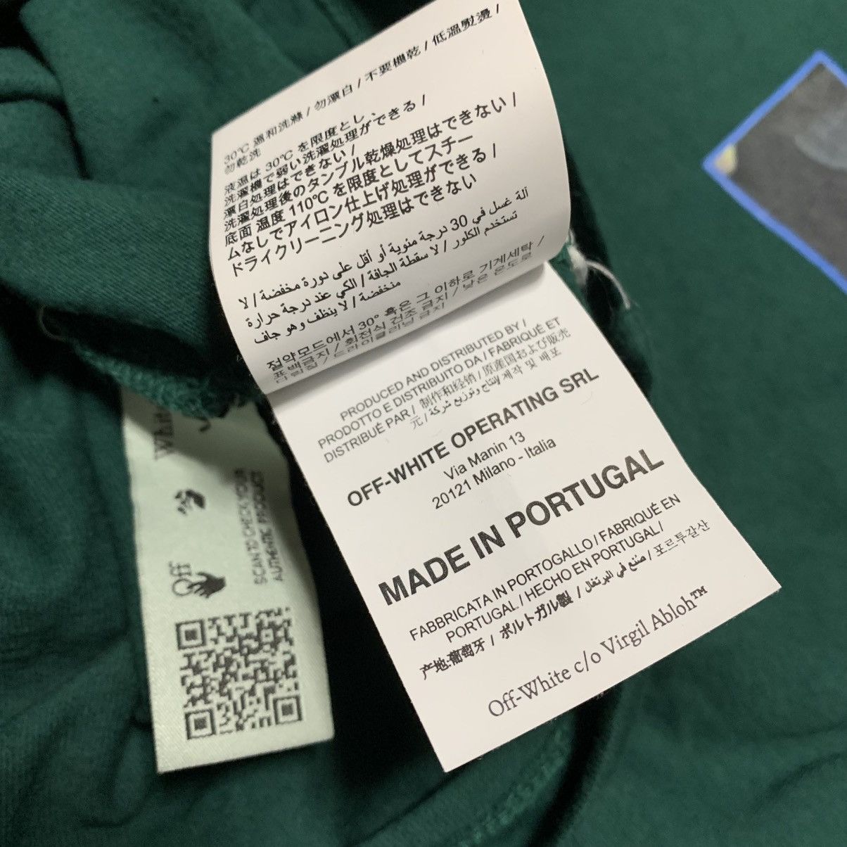 Off-White Off White Small Caravaggio Arrows Green Tee Virgil Abloh Size US S / EU 44-46 / 1 - 9 Thumbnail