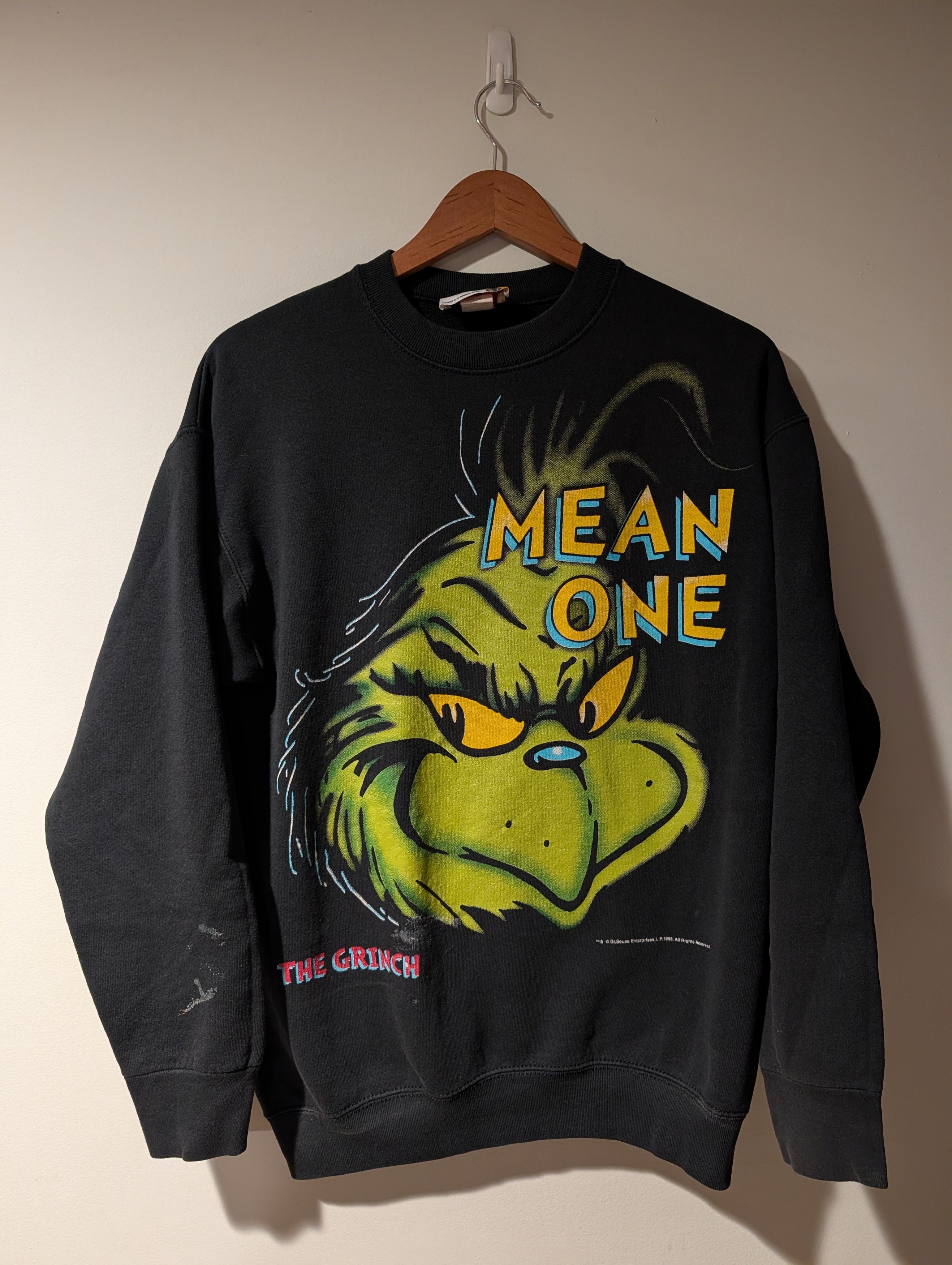 Vintage Vintage 1998 Dr. Seuss Grinch Mean One Movie Sweatshirt Size US M / EU 48-50 / 2 - 1 Thumbnail