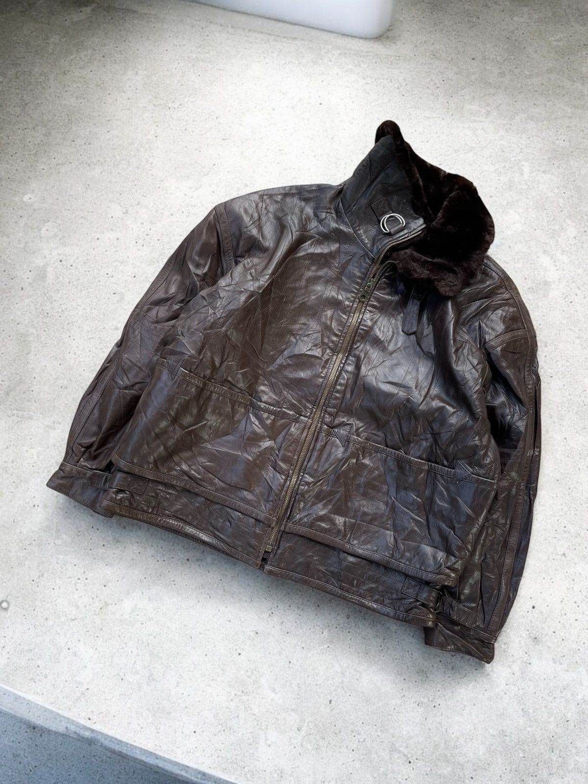 Balmain 🔥VINTAGE PIERRE BALMAIN GENUINE LEATHER JACKET Size US XL / EU 56 / 4 - 2 Thumbnail