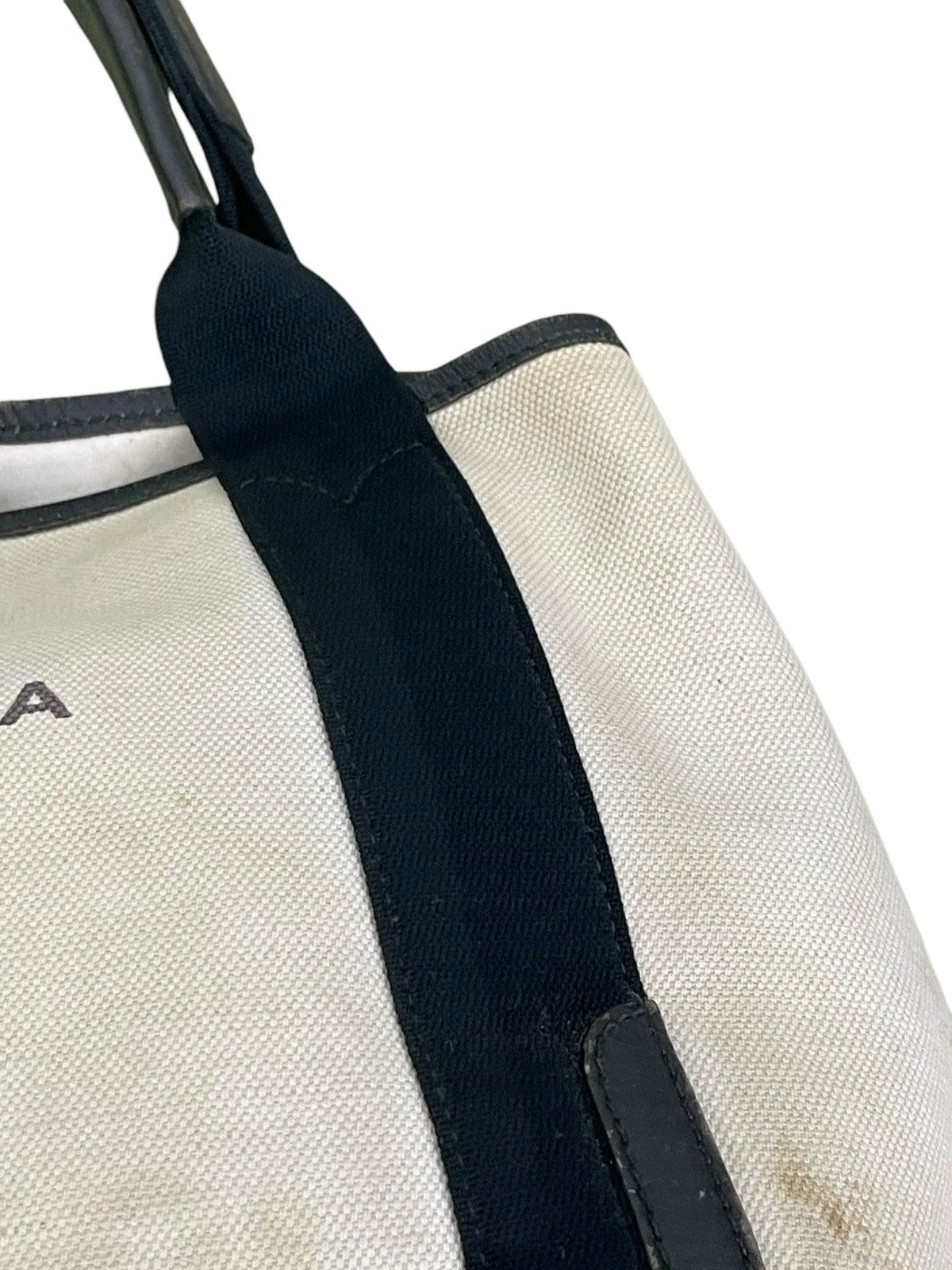 Balenciaga Balenciaga Paris Cotton Canvas Leather Tote Bag 9🟩 Size ONE SIZE - 8 Thumbnail