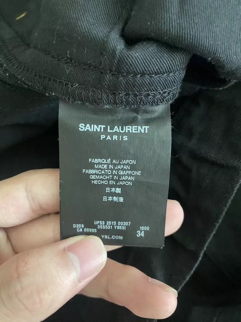 Saint Laurent Paris Saint Laurent Paris 15 FW Black Base Jeans Size US 34 / EU 50 - 4 Thumbnail