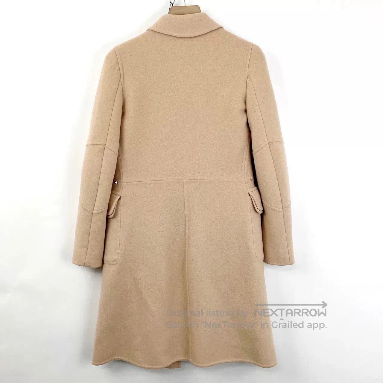 Valentino Valentino Long Beige Wool Coat. Size M / US 6-8 / IT 42-44 - 2 Thumbnail