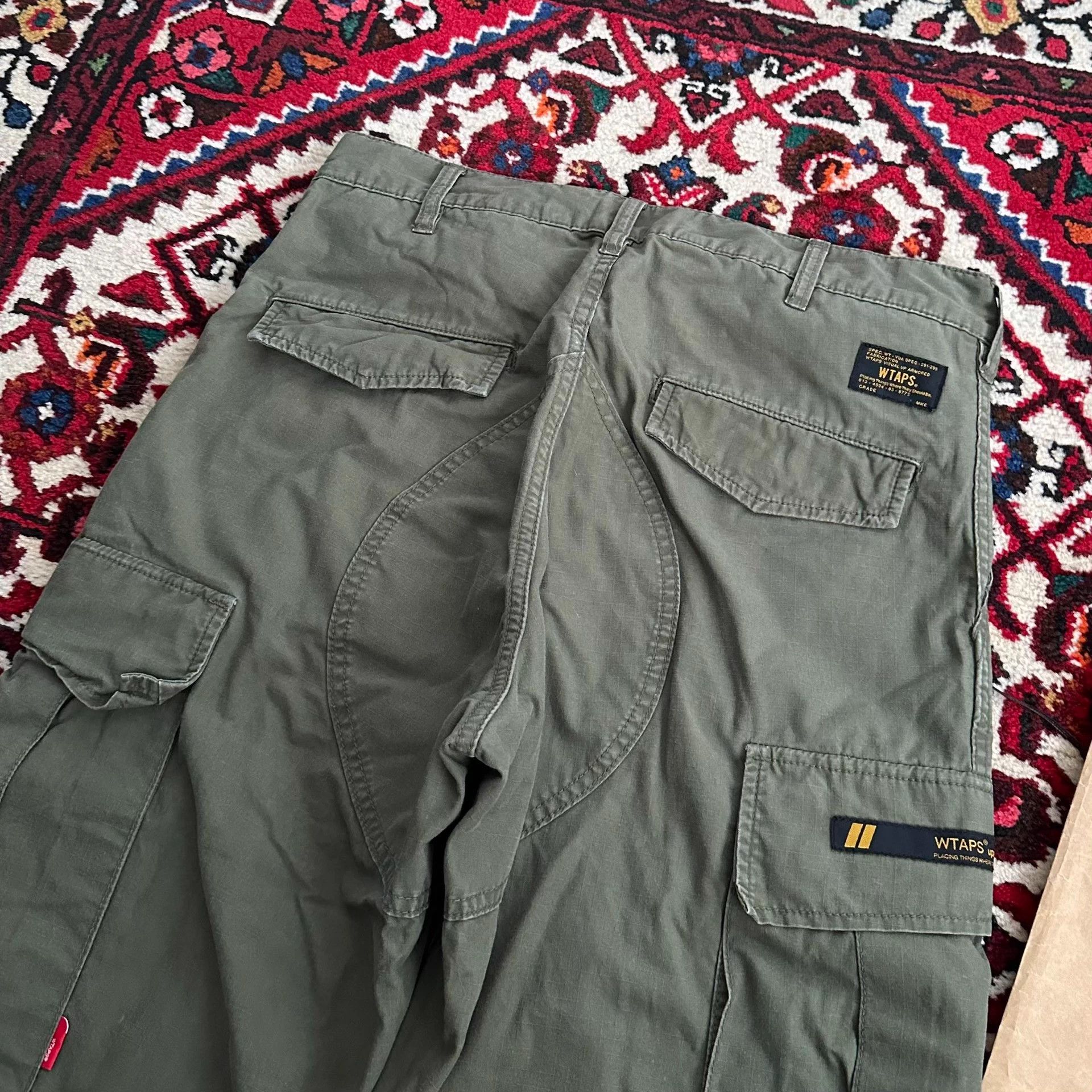 Wtaps WTAPS 16AW Jungle Stock Olive Drab Cargo Pants M Size US 33 - 3 Thumbnail