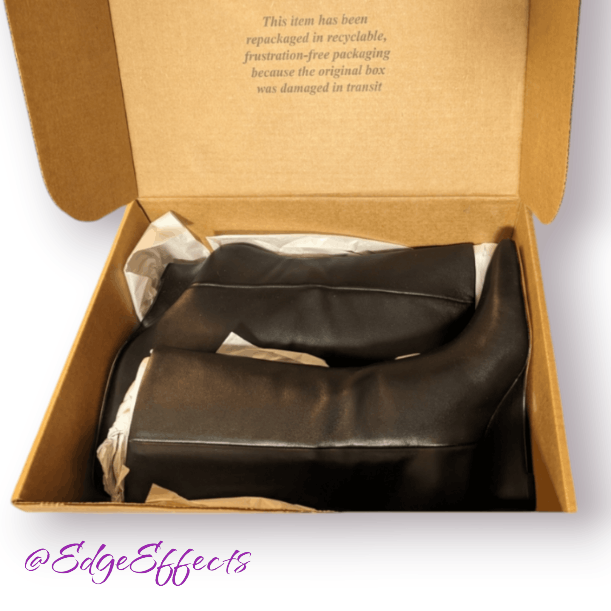 Vince Vince Beverly Square Toe Wedge Mid Calf Boot Size 7.5 Black Size US 7.5 / IT 37.5 - 2 Thumbnail