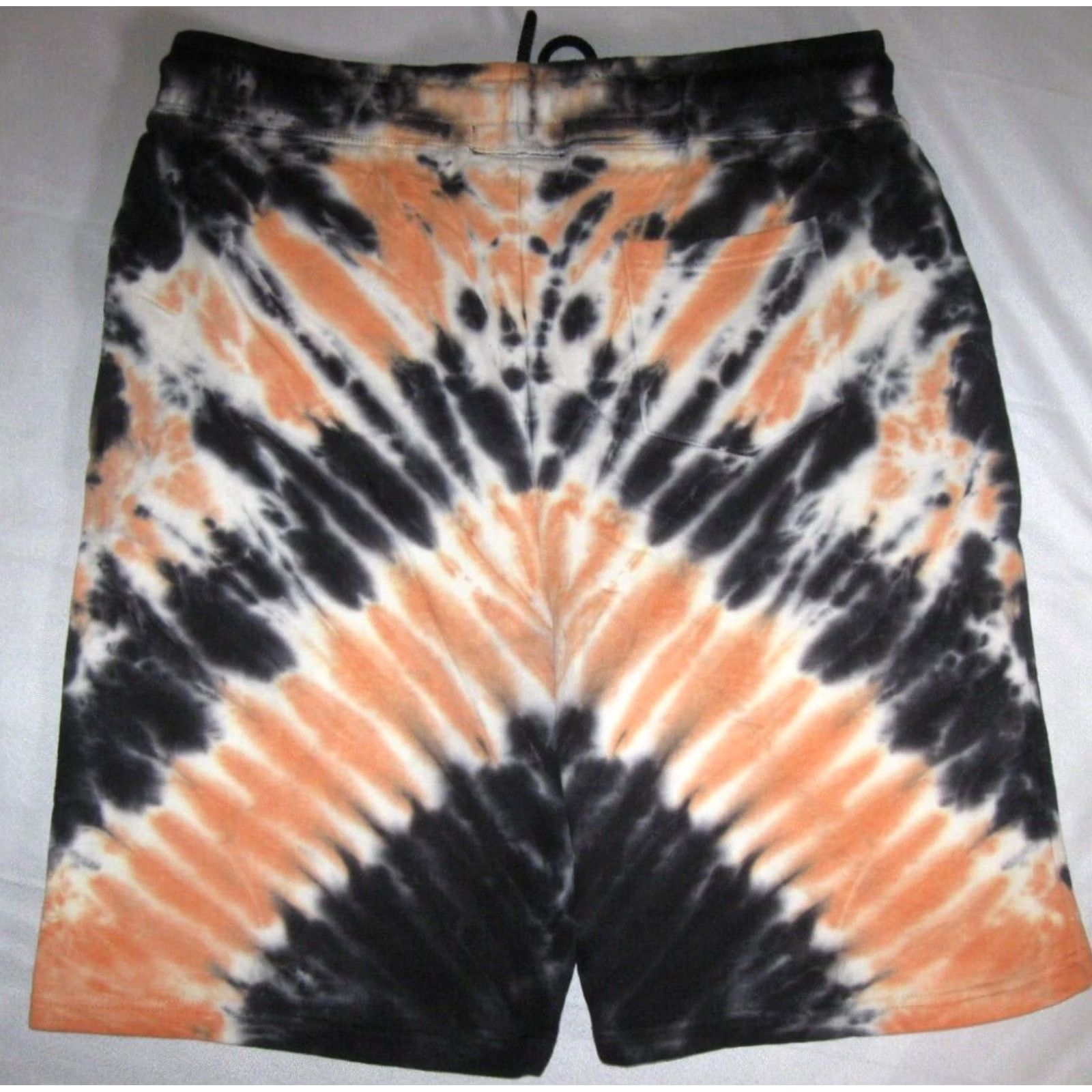 Pinko Pink Dolphin Tye Dye Shorts Men XL Orange Sweat Shorts Drawstring Pockets Size US 36 / EU 52 - 4 Thumbnail