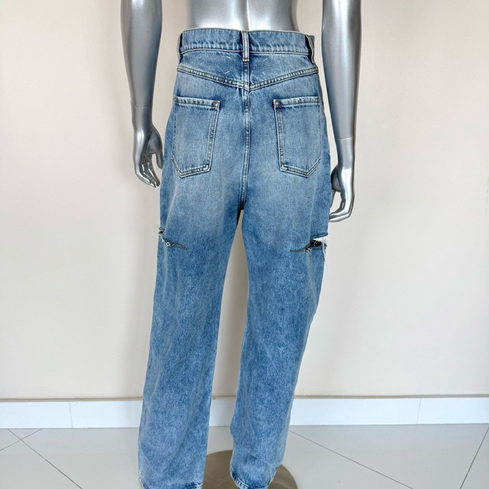 Maison Margiela NWT!!! Maison Margiela Wide-Leg Slashed Cut-Out Jeans1 850$ Size 27" / US 4 / IT 40 - 6 Thumbnail