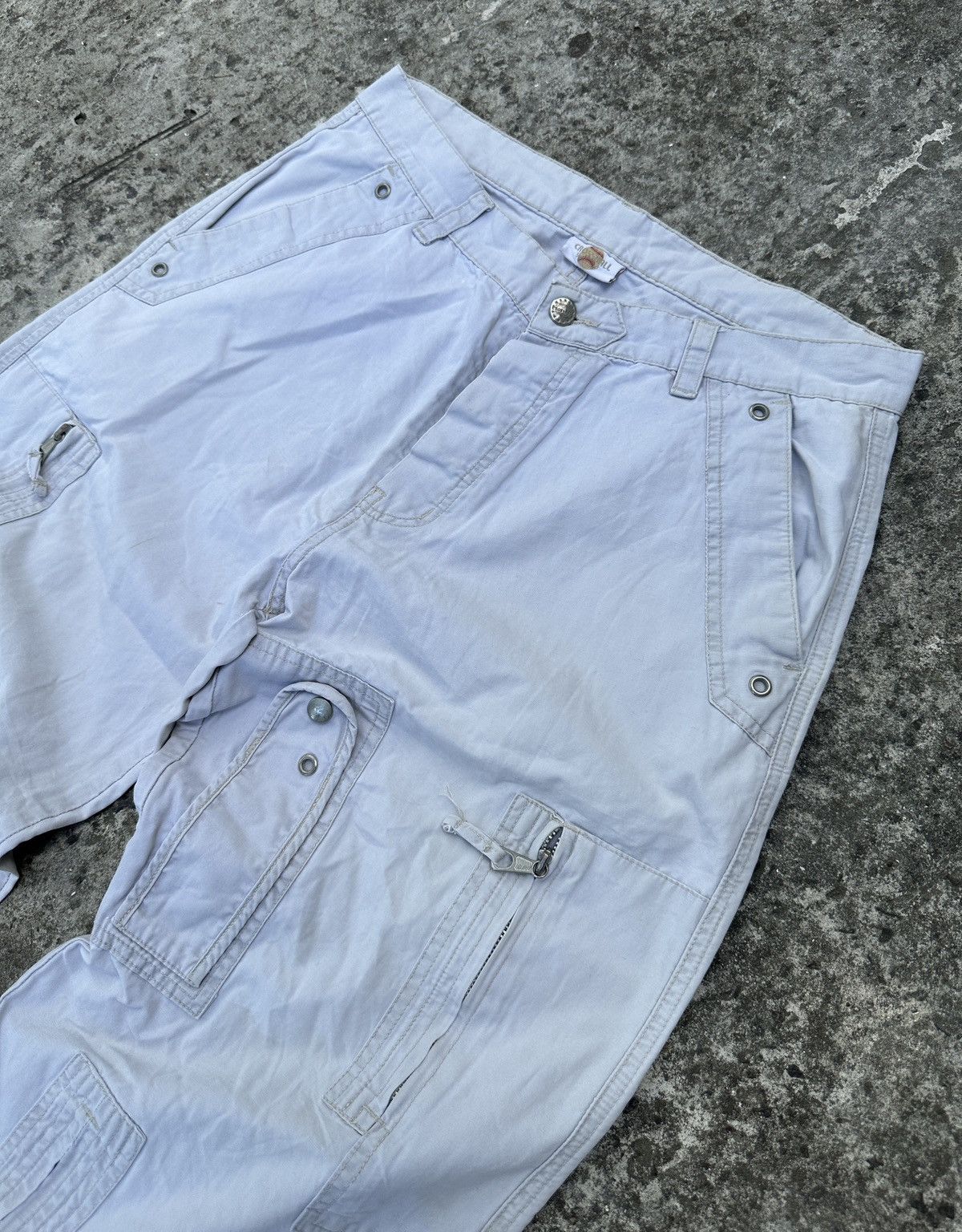 Other Y2K Vintage Cargo Shorts Streetwear Style Balenciaga Baggy L Size US 33 - 3 Thumbnail