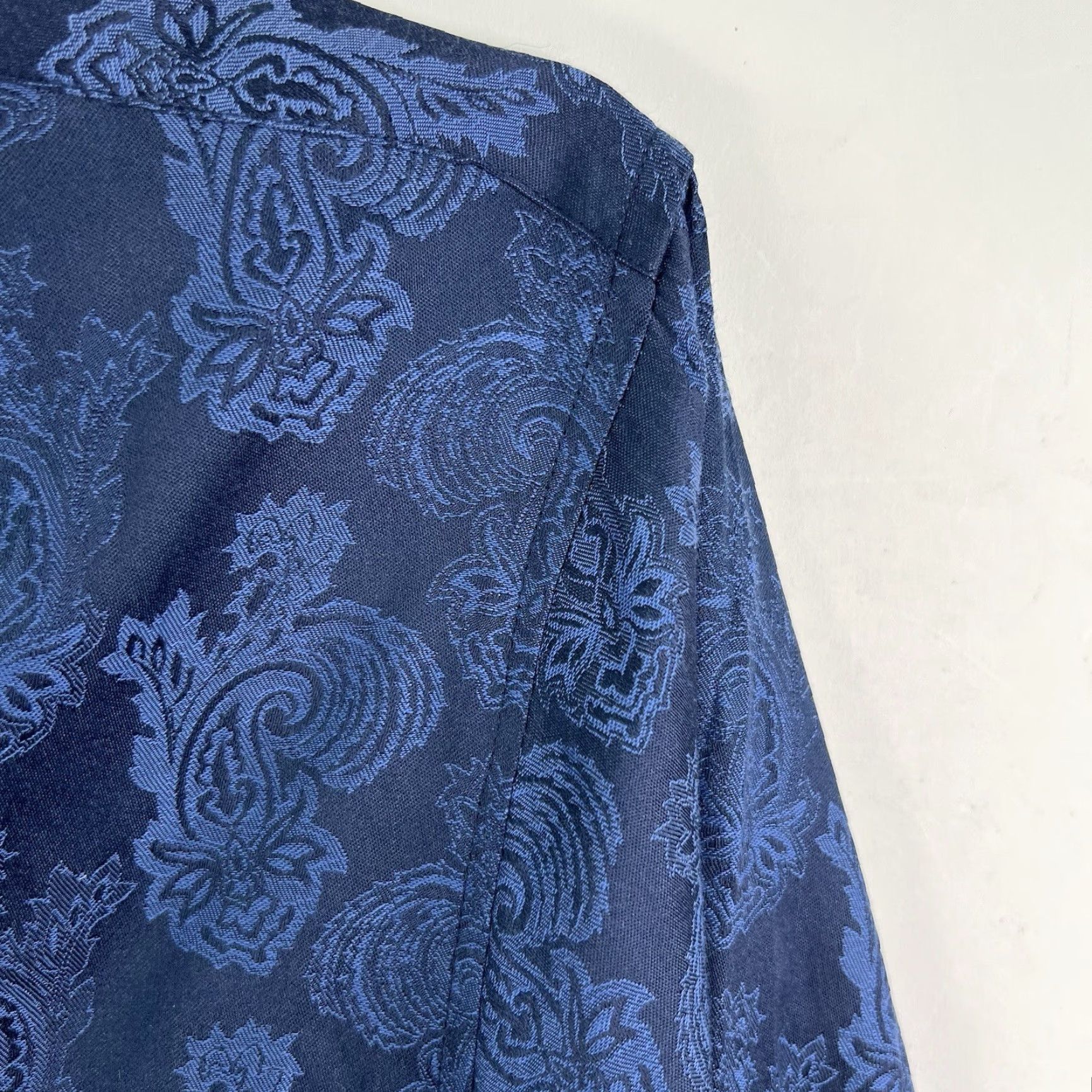 Cougar Platini Shirt Button-Up Mens XL Blue Long Sleeve Geometric Pattern Casual Business Size US XL / EU 56 / 4 - 6 Thumbnail