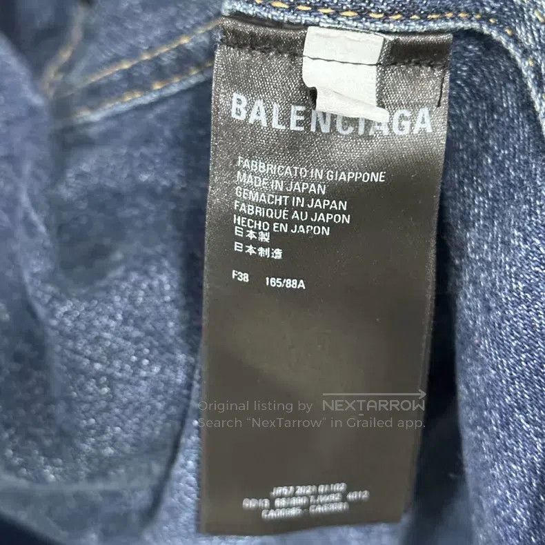 Balenciaga Balenciaga Washed Denim Cotton Jacket Size XS / US 0-2 / IT 36-38 - 4 Thumbnail
