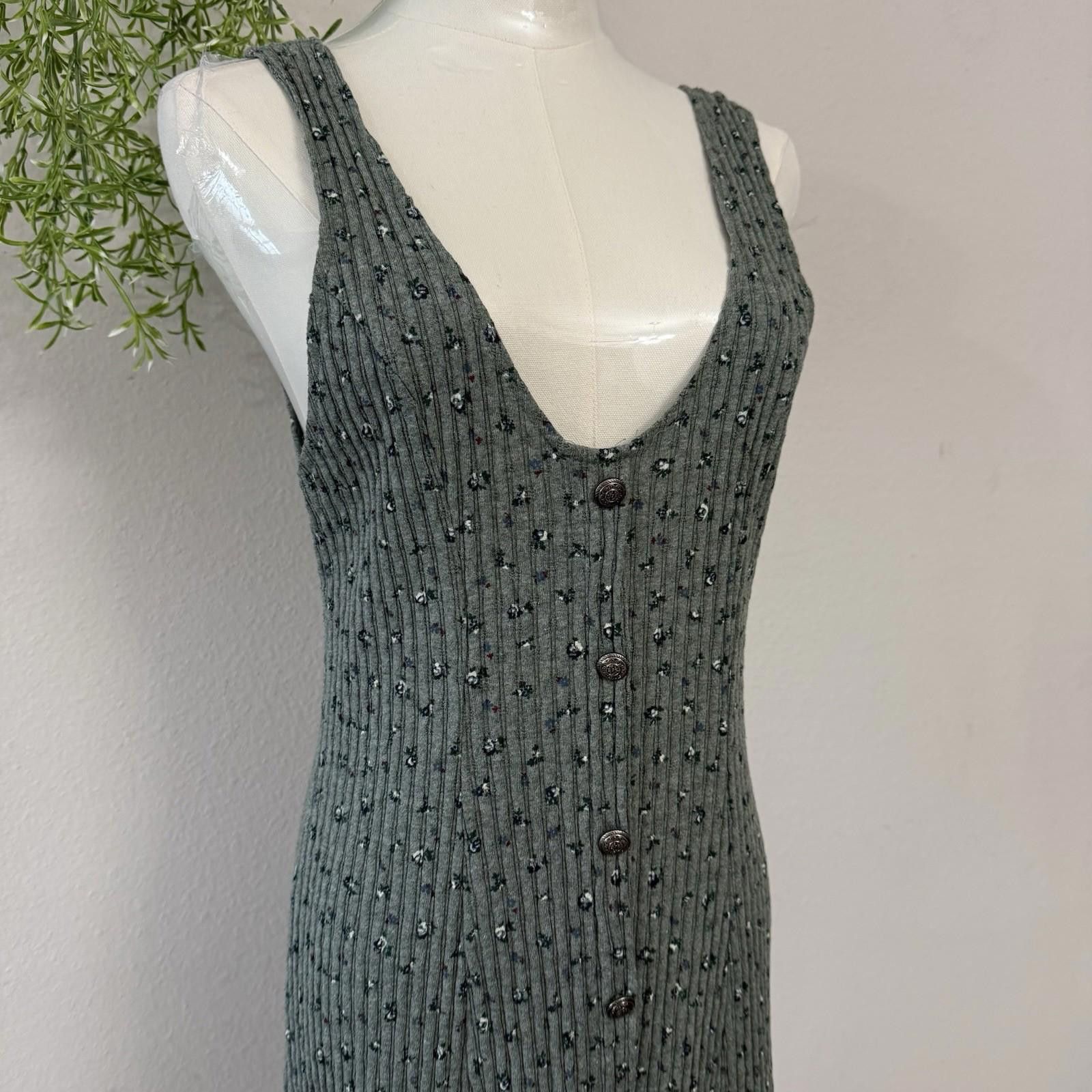The Unbranded Brand USA Cotton Cottage Dress Large 12 Floral Size L / US 10 / IT 46 - 5 Thumbnail