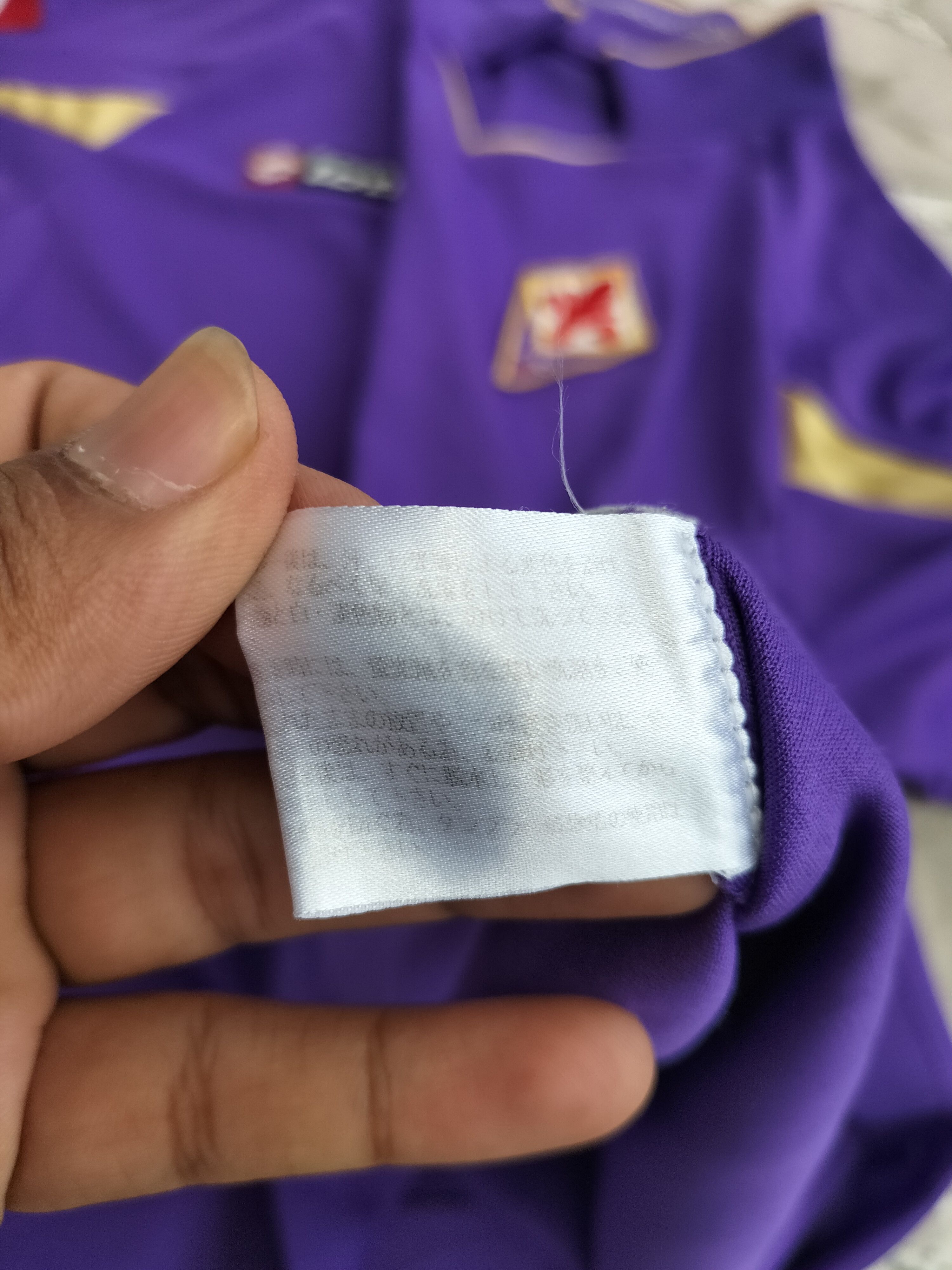 Lotto Sport ACF Fiorentina Juventus Collar Embroidered Jersey Size US M / EU 48-50 / 2 - 8 Thumbnail