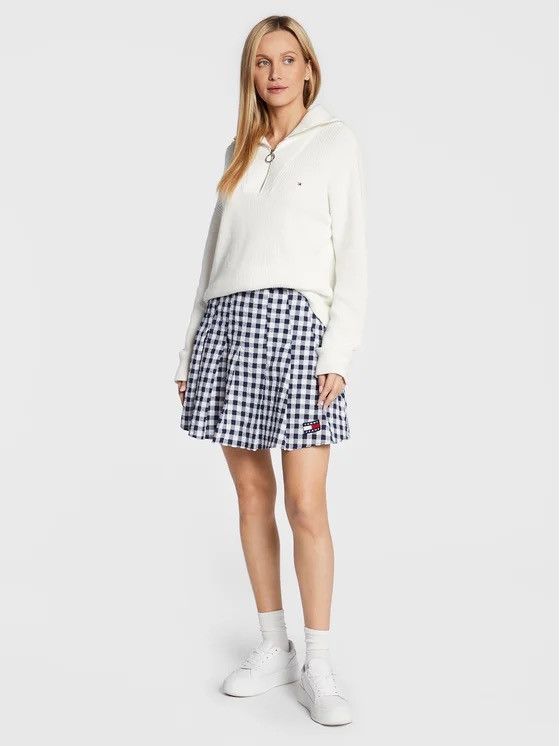 Tommy Jeans Tommy Hilfiger Jeans Womens Checkered Minirock Skirt Size 30" / US 8 / IT 44 - 3 Thumbnail