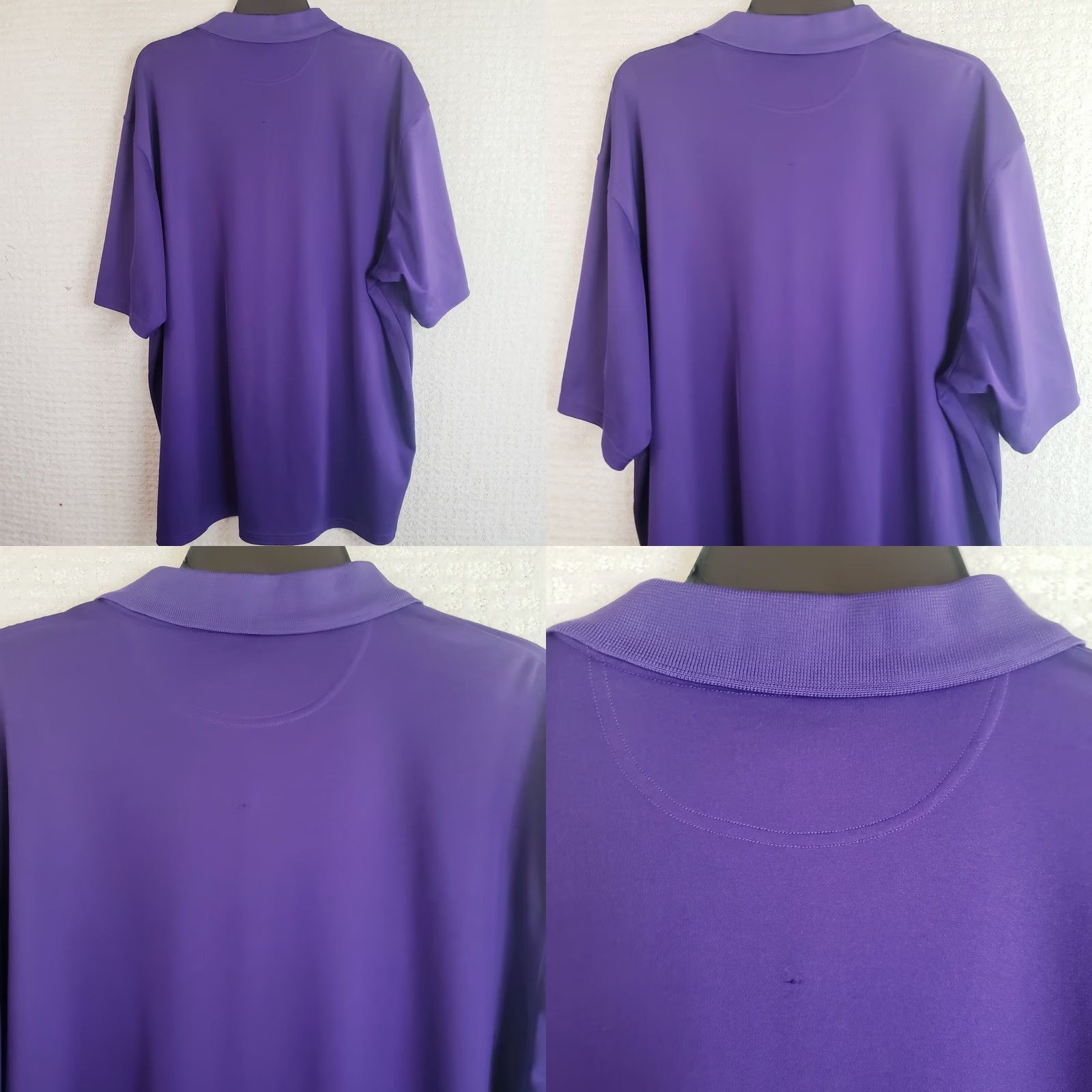 Under Armour Under Armour Mens XXL Heatgear Loose Fit Polo Shirt SSleeve Purple Dataw Island Club Golf Casual Striped Logo Size US XXL / EU 58 / 5 - 8 Thumbnail