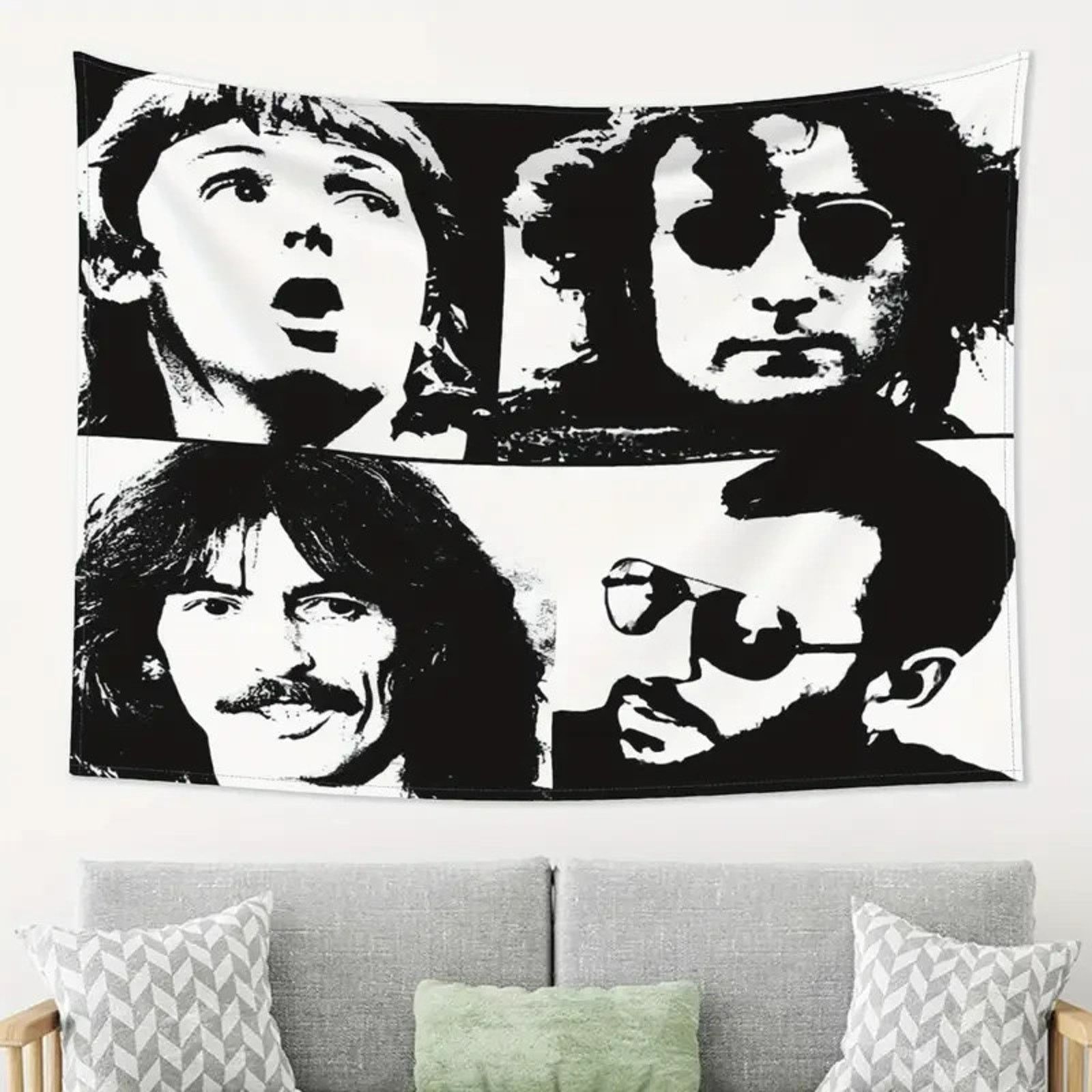 Other THE BEATLES JOHN PAUL GEORGE RINGO FAB HANGING WALL TAPESTRY Size 32 - 1 Thumbnail