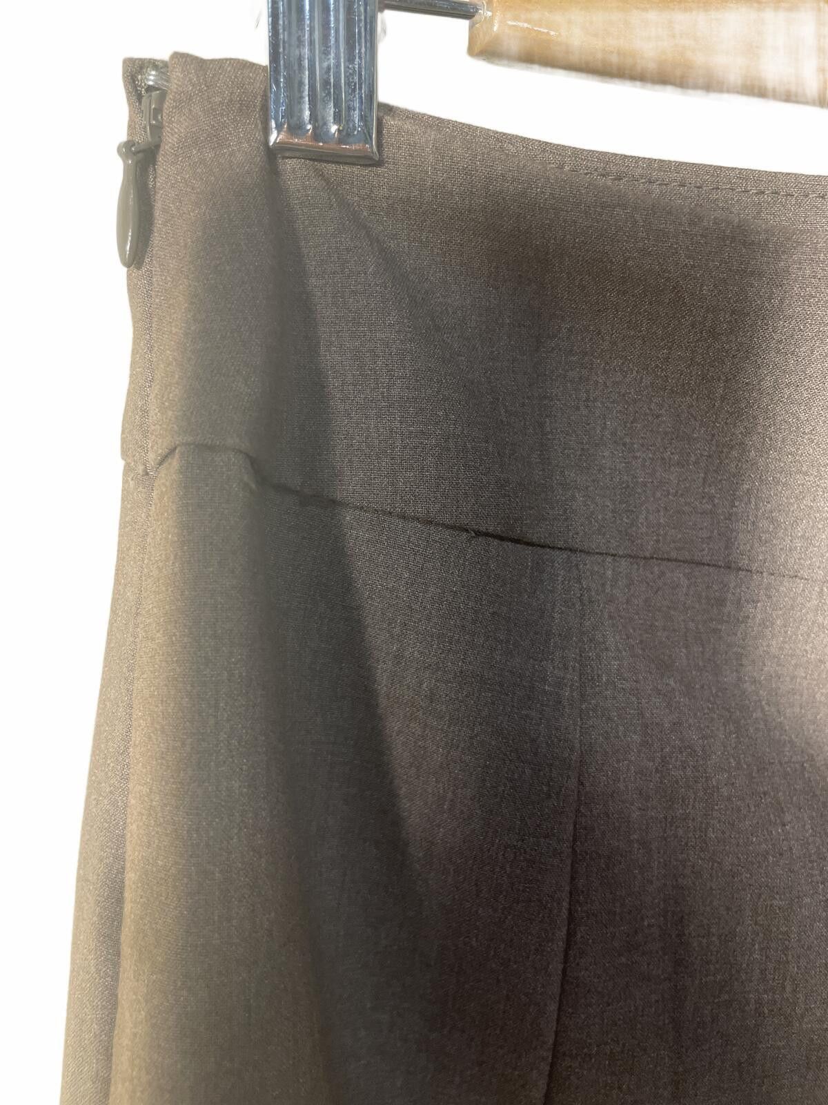 Elie Tahari Tahari Classic A Mini Skirt Women's Sz 2 Brown Lined Neutral Size 26" / US 2 / IT 38 - 4 Thumbnail