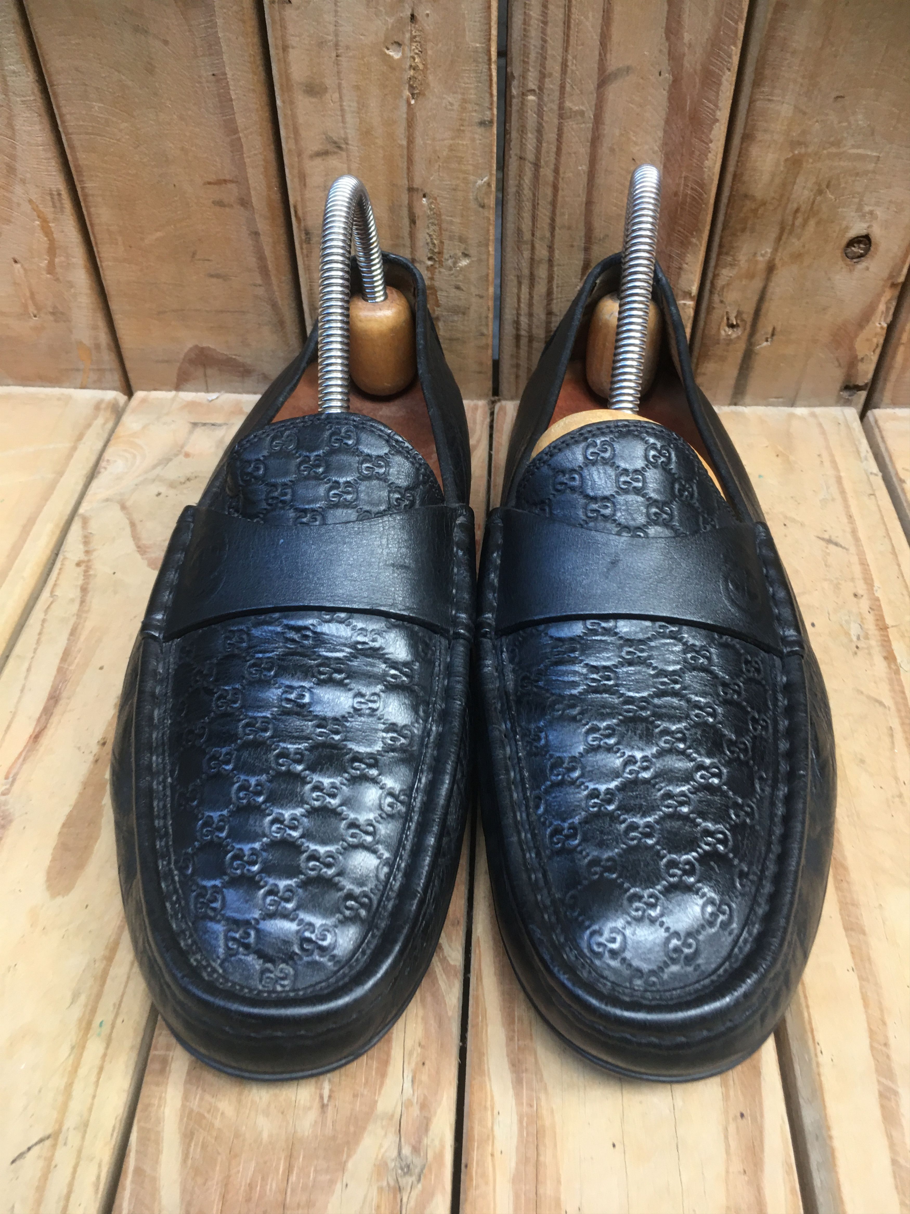 Gucci Gucci 322929 GG Black Men’s Leather Loafers UK 6.5 Size US 7 / EU 40 - 3 Thumbnail