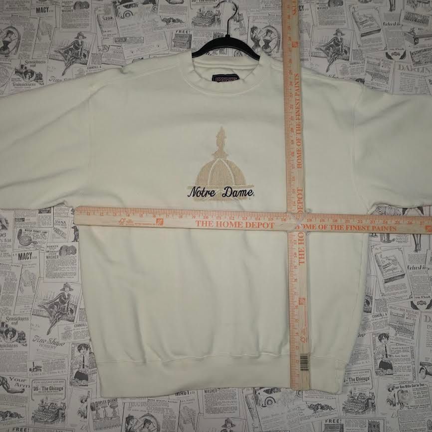 Jansport M - Vintage / Y2K Notre Dame Jansport Embroidered Crewneck Size US M / EU 48-50 / 2 - 4 Thumbnail