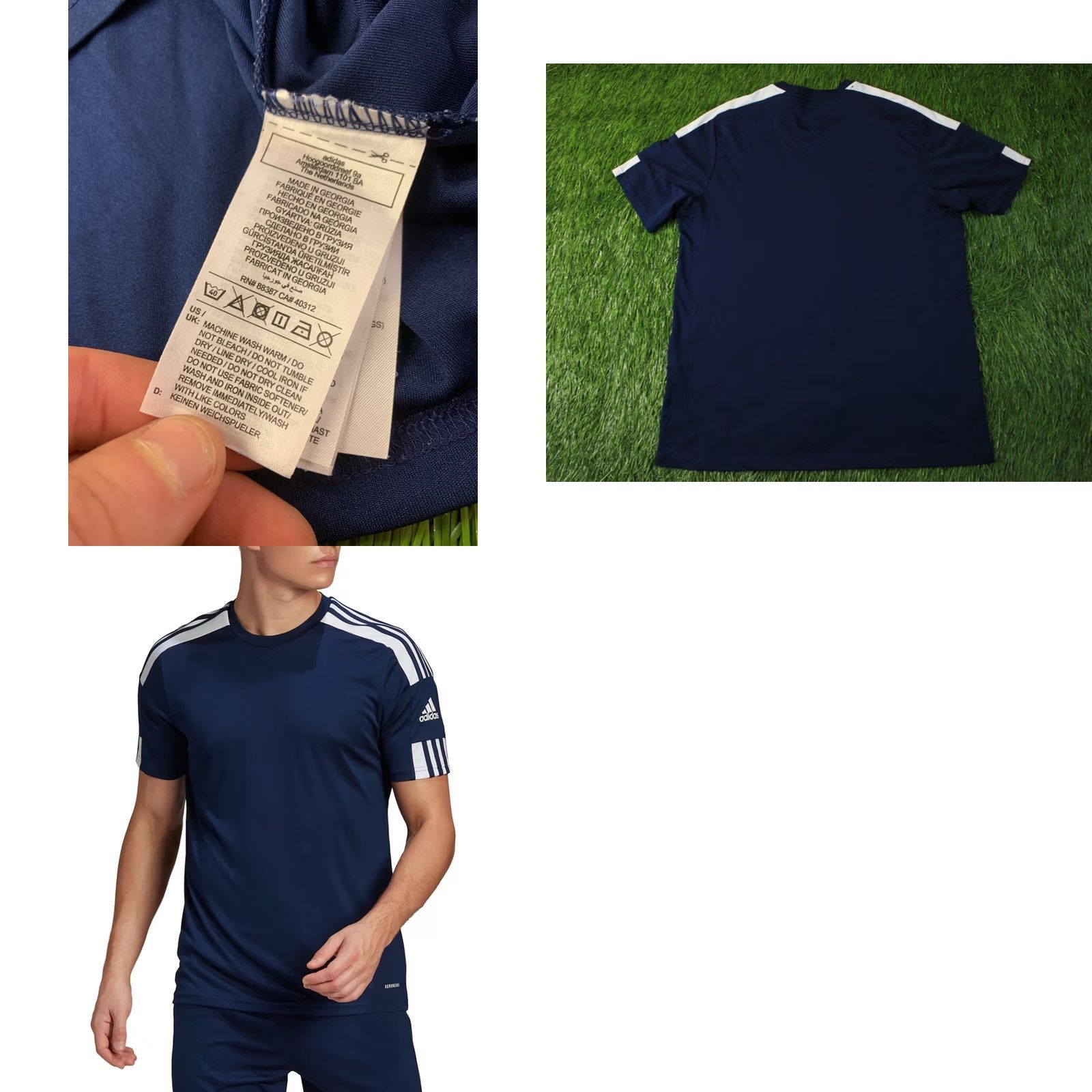 Adidas Adidas Performance AEROREADY Football Shirt Jersey 2023 Mens XL Navy Blue White Size US XL / EU 56 / 4 - 8 Thumbnail