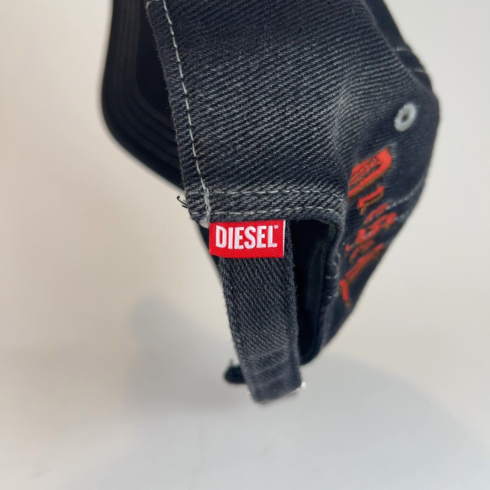 Diesel Diesel Military 'D' Logo Washed Denim Patch Hat Size ONE SIZE - 6 Thumbnail