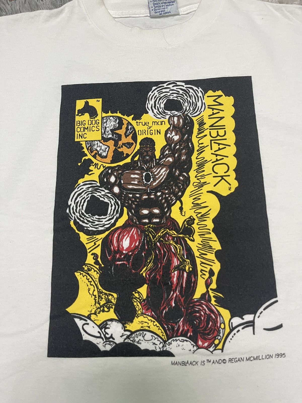 All Sport × Vintage VINTAGE 1995 MAN BLAACK BIG DOG COMICS SUPERHERO TEES Size US L / EU 52-54 / 3 - 7 Thumbnail