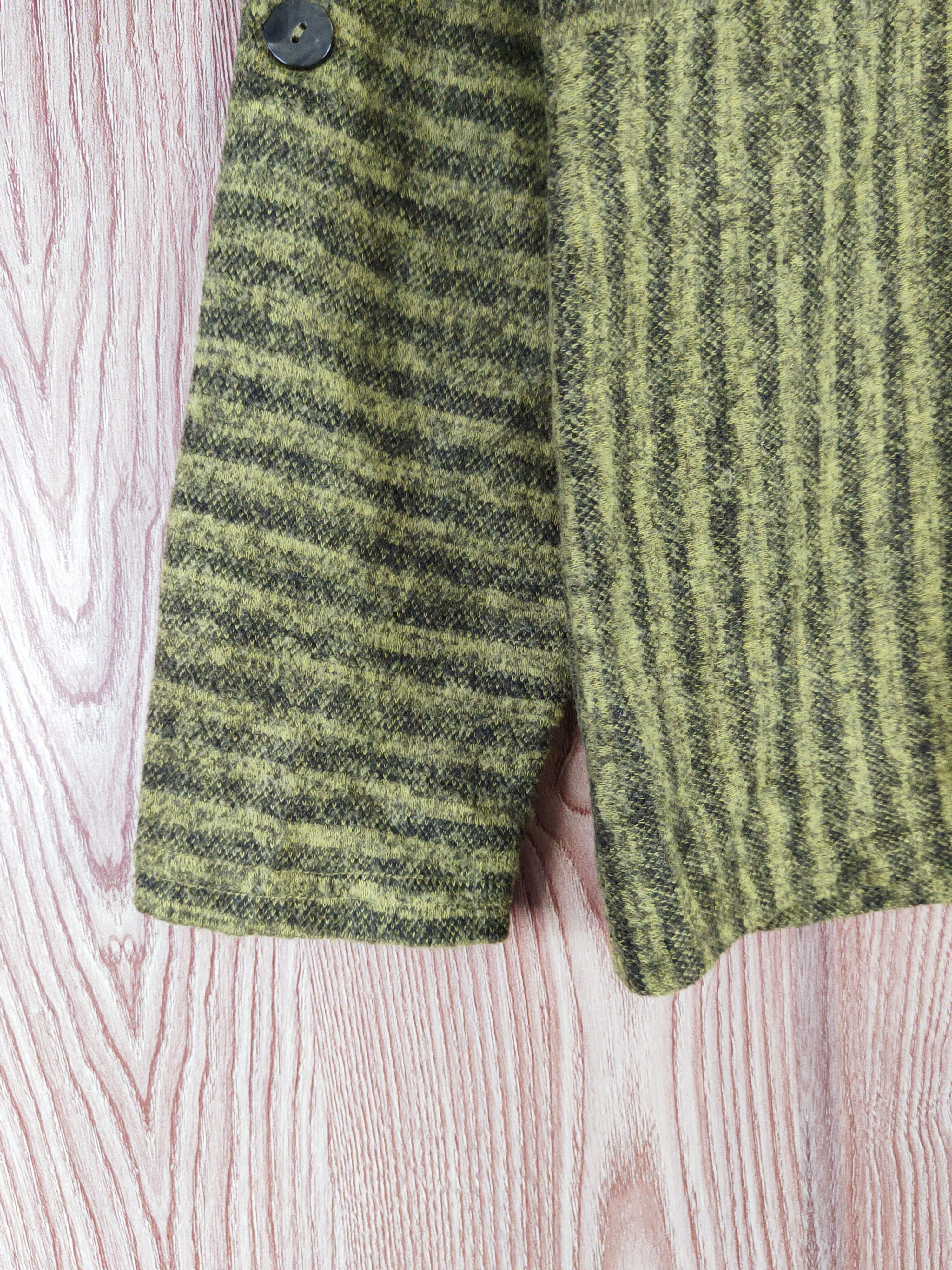 Homespun Knitwear × Japanese Brand × Vintage Viante Green Knitwear Button Up Shirts #W557 Size M / US 6-8 / IT 42-44 - 4 Thumbnail