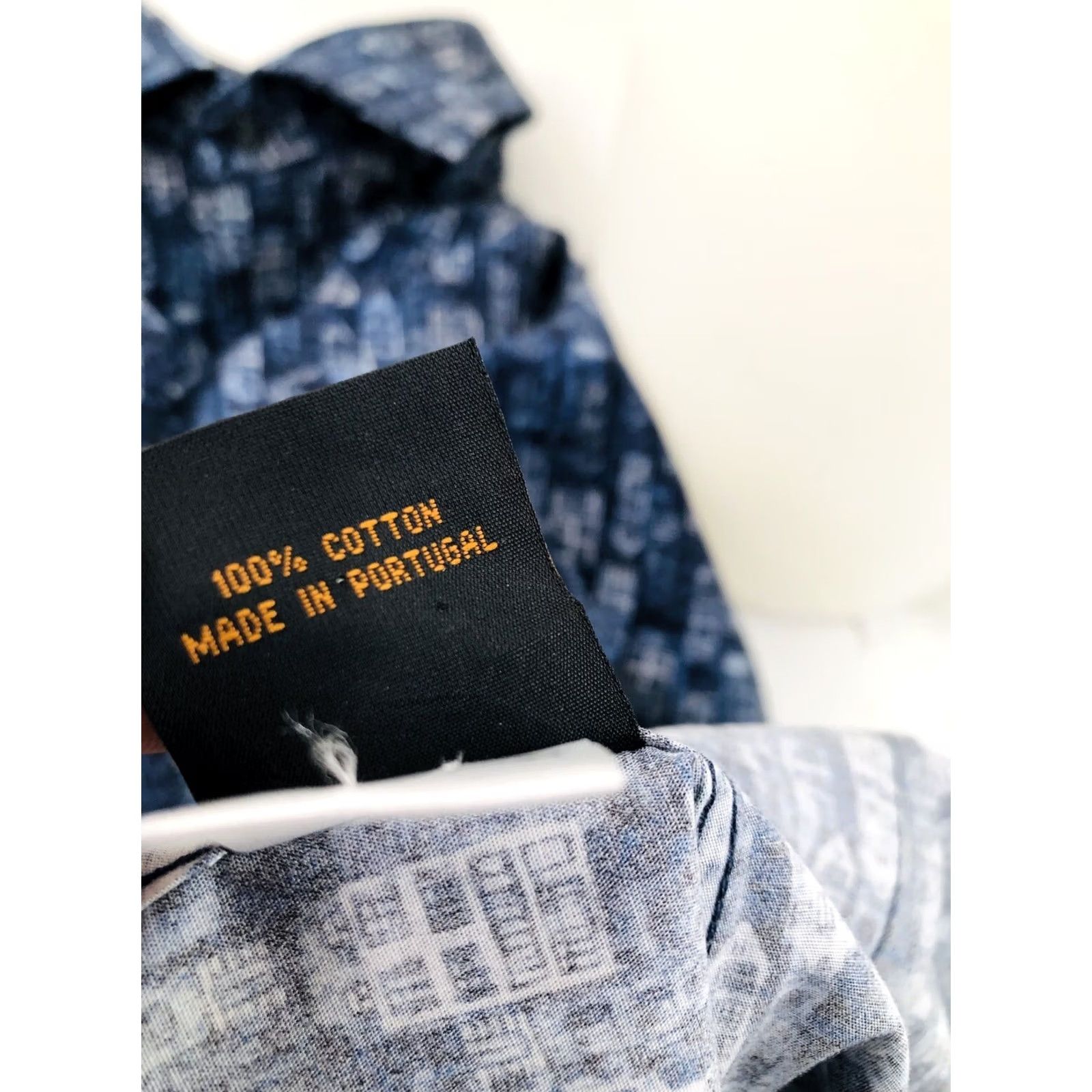 Simon Carter Simon Carter / London - Buildings All Over Slim Fit Shirt 15 / 38 Blue White Button-Up Mens Long Sleeve 100% J14 EXC Size US M / EU 48-50 / 2 - 7 Thumbnail