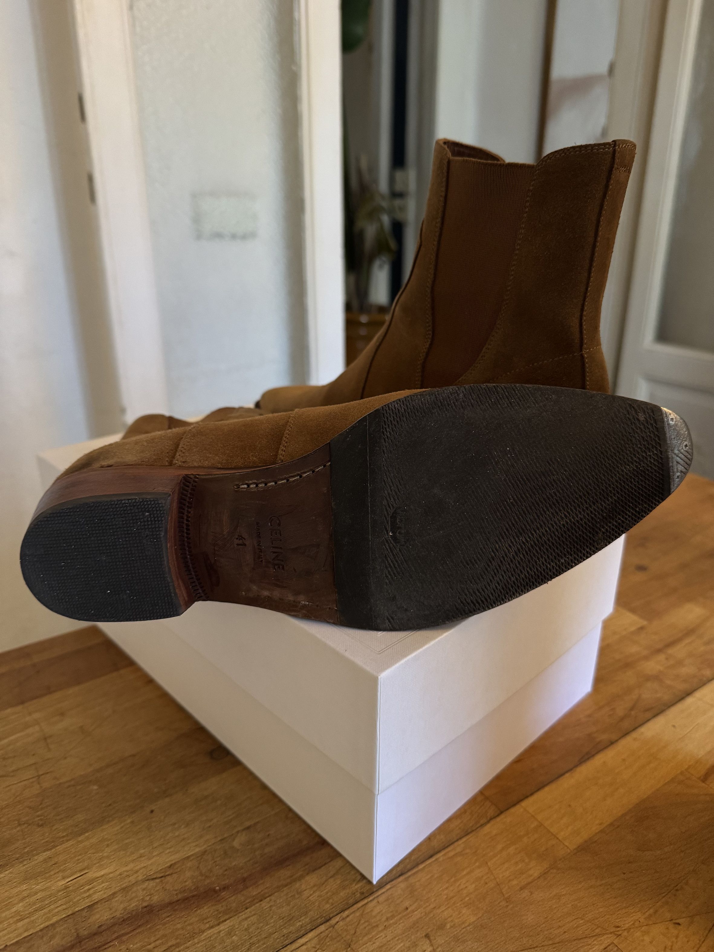 Celine FW20 Camargue Western Chelsea Boots SIZE 41 Size US 8 / EU 41 - 5 Thumbnail