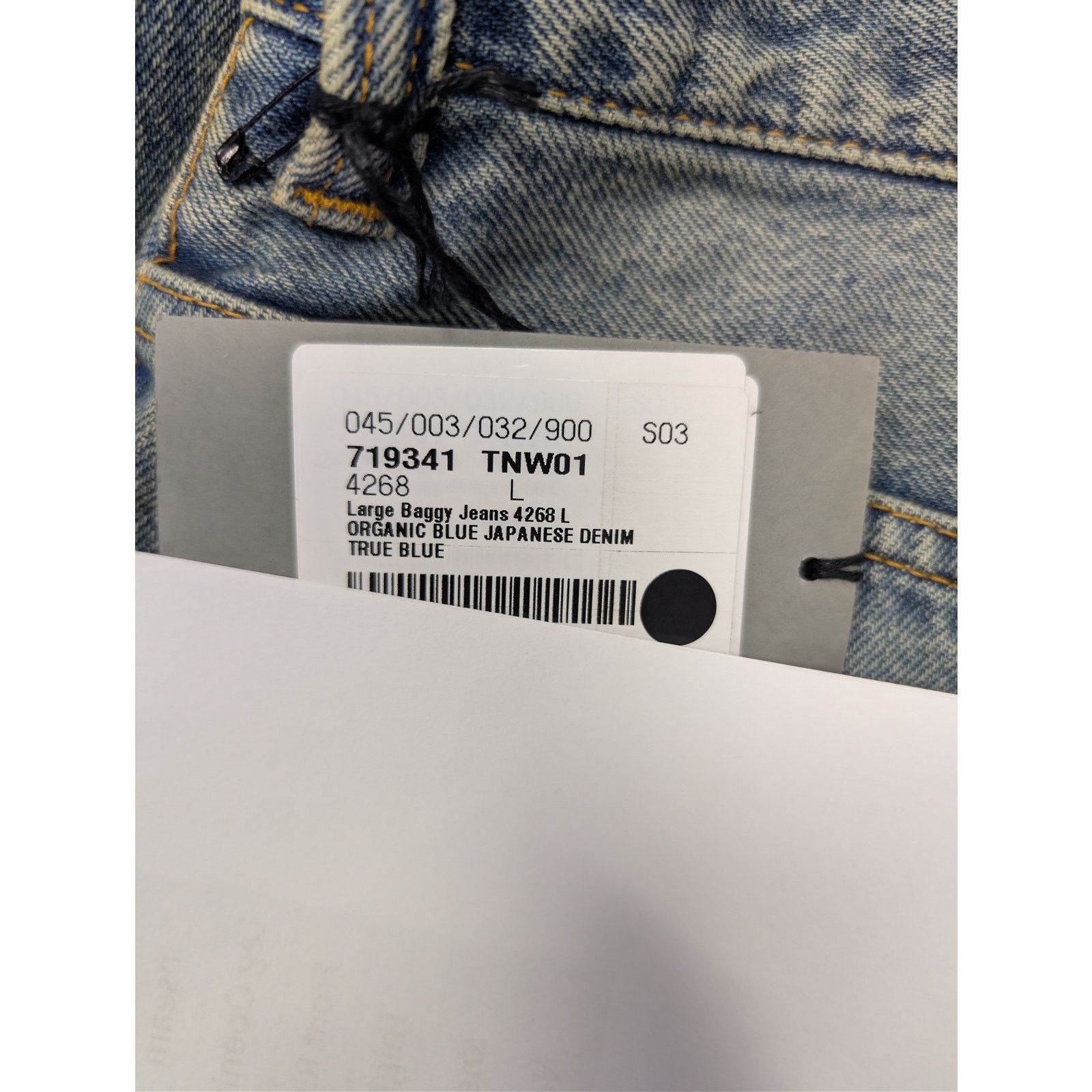 Balenciaga o1rshd1 Organic Japanese Denim Jeans in True Blue Size US 34 / EU 50 - 22 Thumbnail