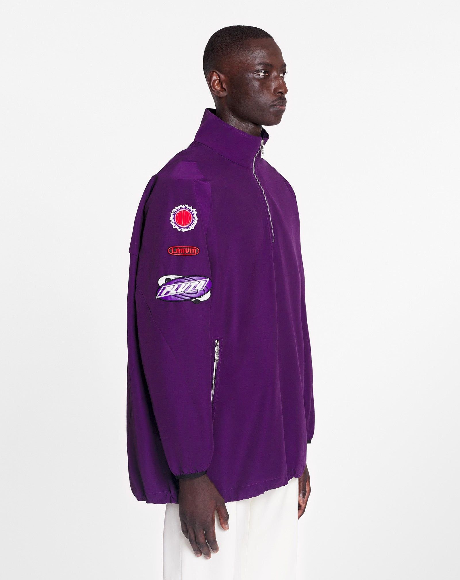 Lanvin o1mle0825 Windbreaker With Zipper Jacket in Purple Size US S / EU 44-46 / 1 - 3 Thumbnail