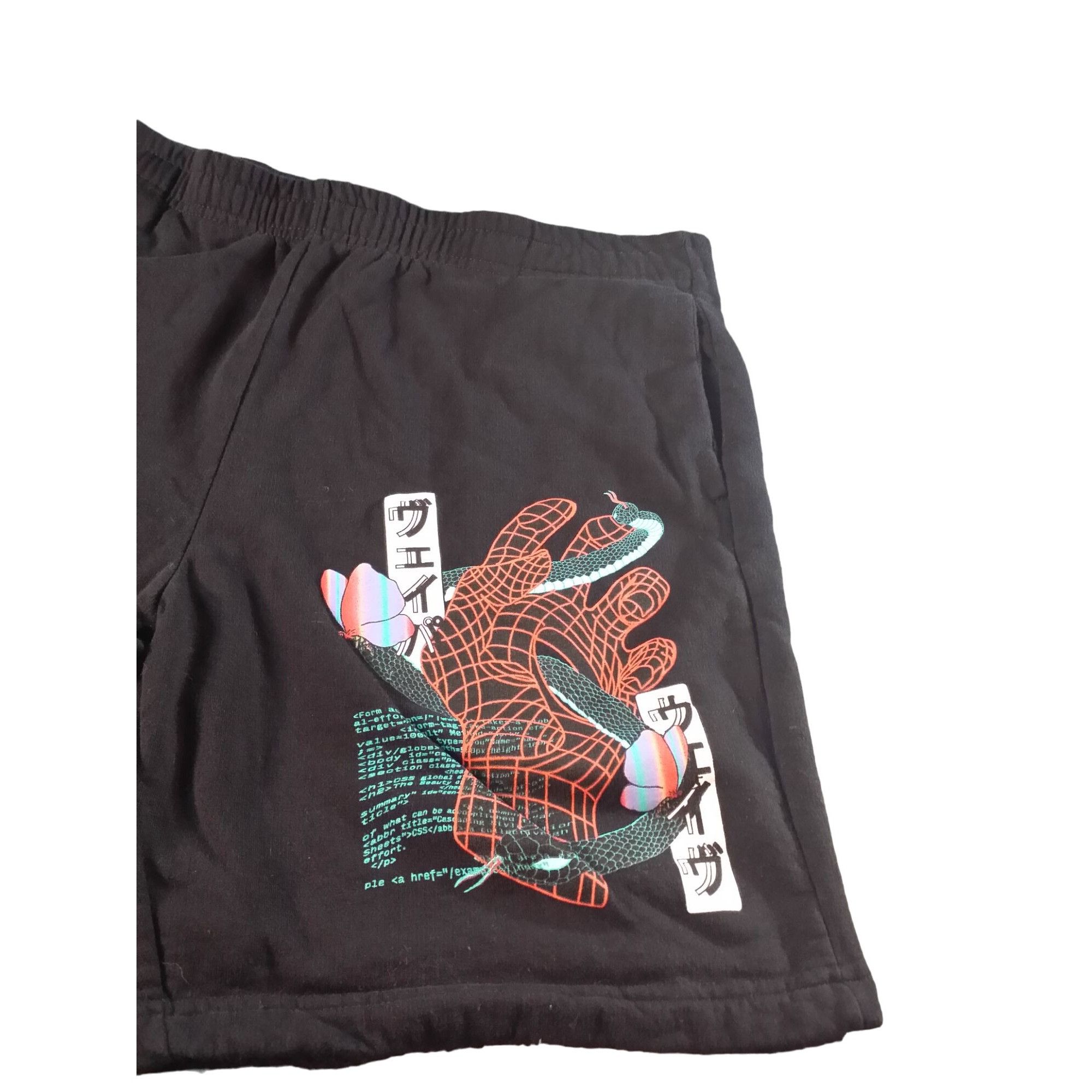 Zumiez Zumiez Vitriol Shorts Men Sz XL Black Cotton Pockets Graphic Size US 40 / EU 56 - 3 Thumbnail