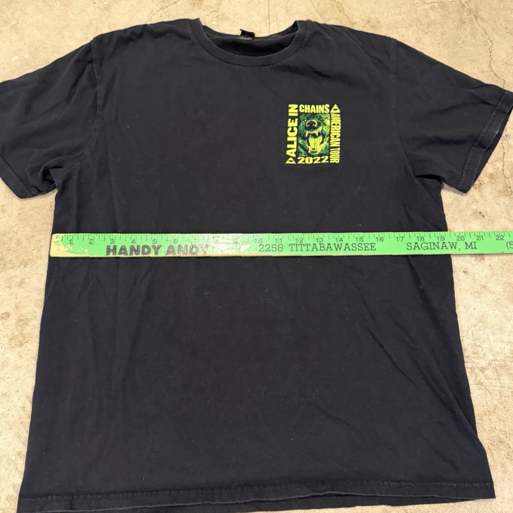 Vintage Alice in Chains American Tour 2022 T-Shirt Black Size Medium 90s Rock Size US M / EU 48-50 / 2 - 5 Thumbnail