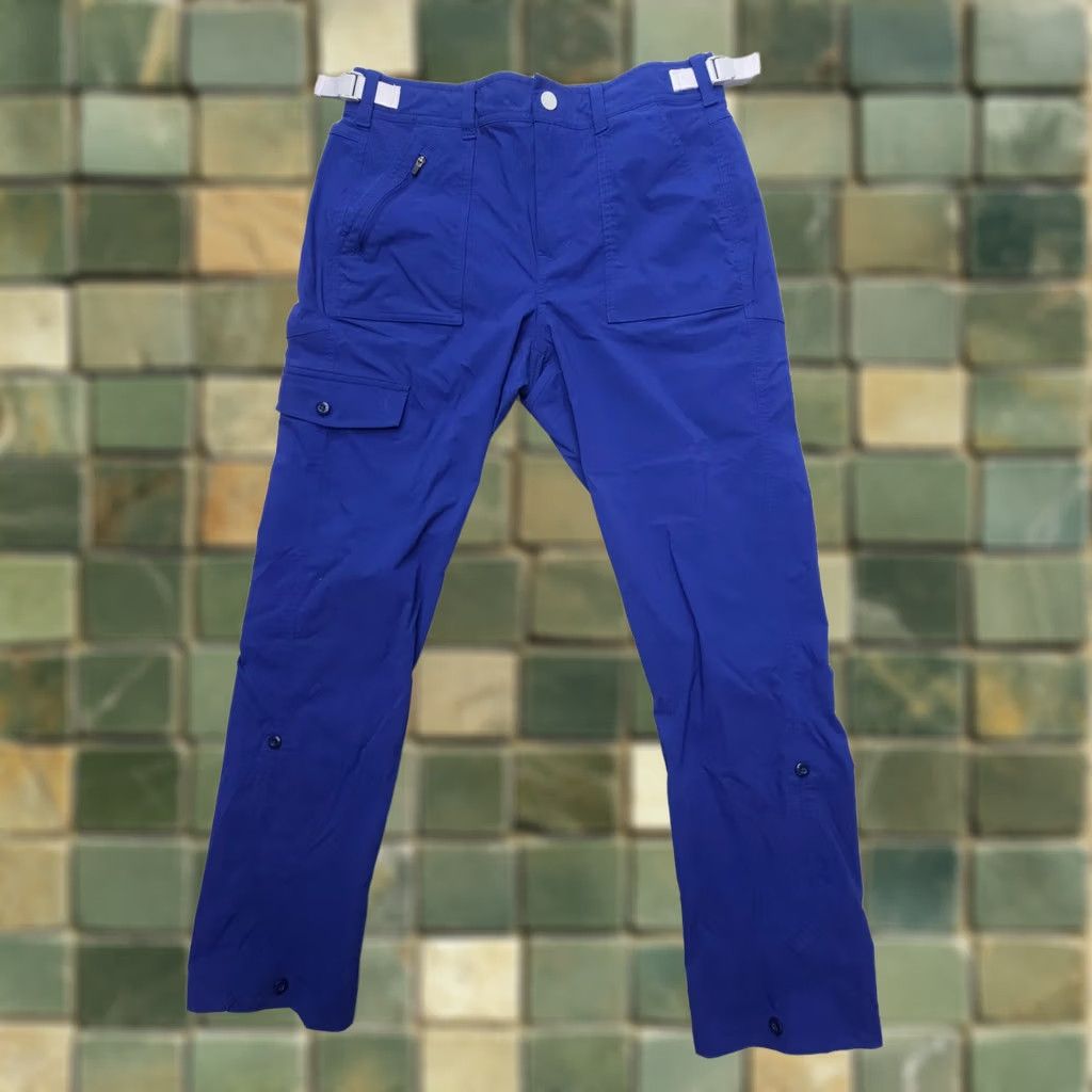 Vintage Stio Pants Womens 6 Blue Cut Bank Roll Hiking Cargo Tech Adjustable Stretch Size 28" / US 6 / IT 42 - 1 Thumbnail