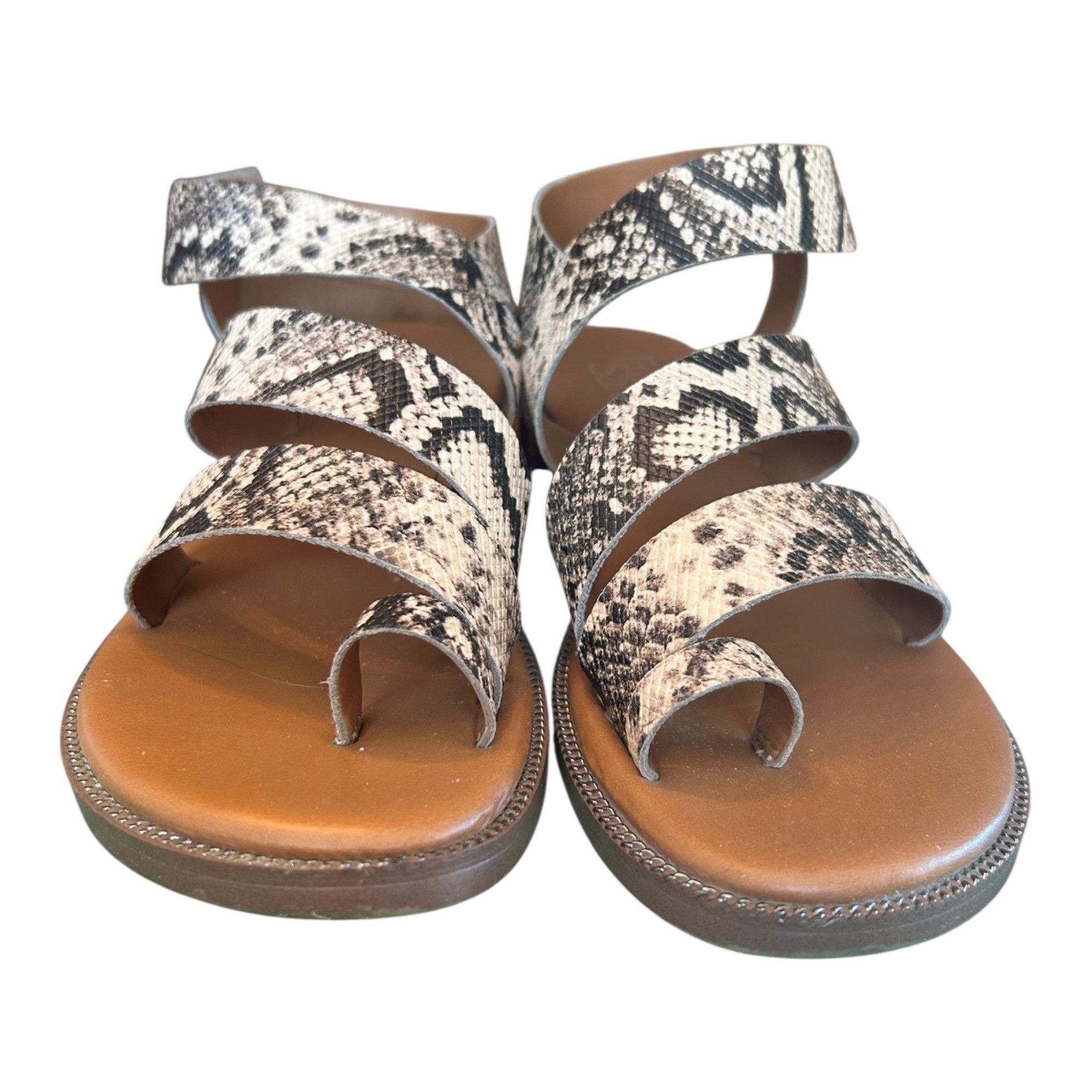 Franco Sarto Franco Sarto Snakeskin Laritza Strappy Statement Sandals 7 Size US 7 / IT 37 - 7 Thumbnail
