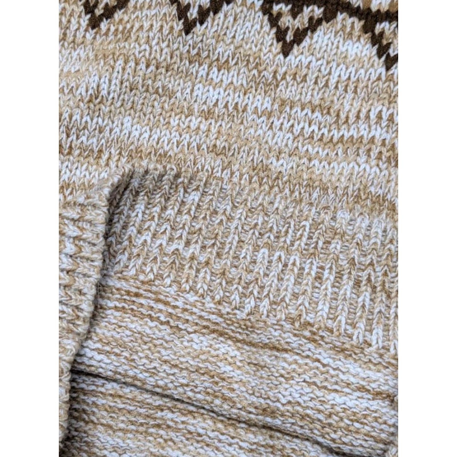 Vintage VINTAGE National Shirt Shops KNIT Sweater M Men Acrylic Crew Neck Brown 1970s Icelandic Ski Winter Holiday - Mens Size US M / EU 48-50 / 2 - 6 Thumbnail