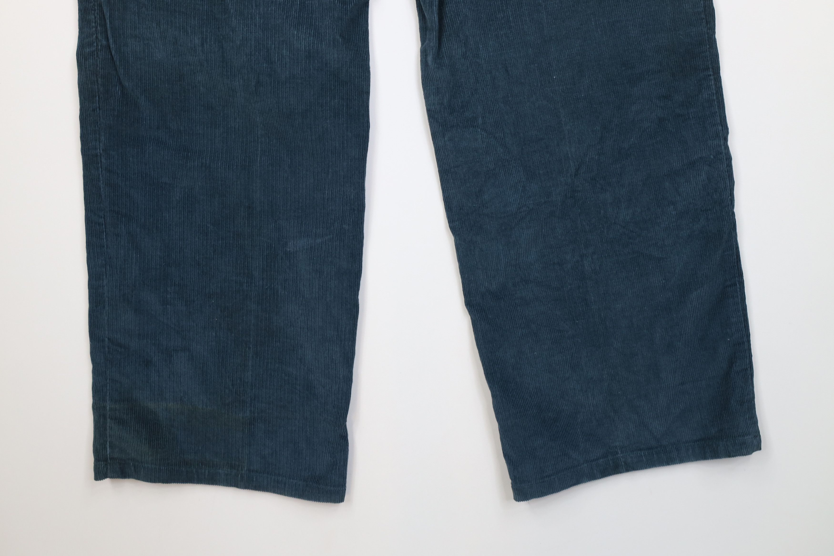 Levi's Vintage 60s 70s Levis Wide Leg Corduroy Pants Green USA Size US 32 / EU 48 - 12 Thumbnail