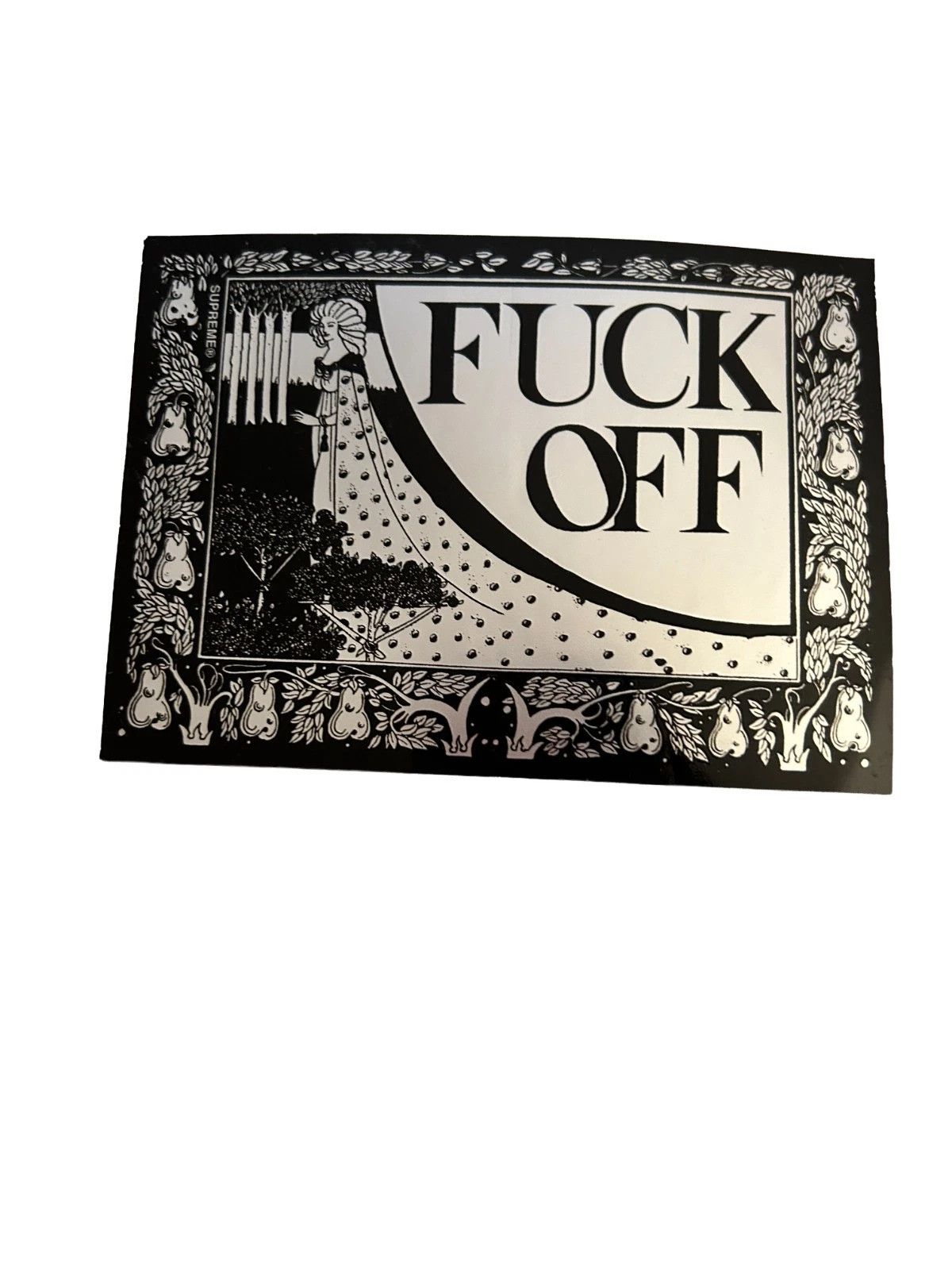 Supreme Supreme “Fk Off” Sticker SS16 Aubrey Beardsley Art Size ONE SIZE - 1 Preview