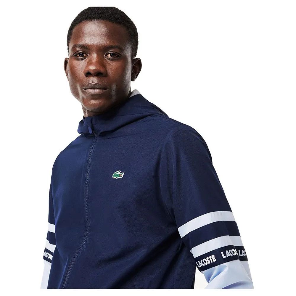 Lacoste o1s22i1n1124 Contrasting Sleeves Sporty Jacket Size US L / EU 52-54 / 3 - 4 Thumbnail